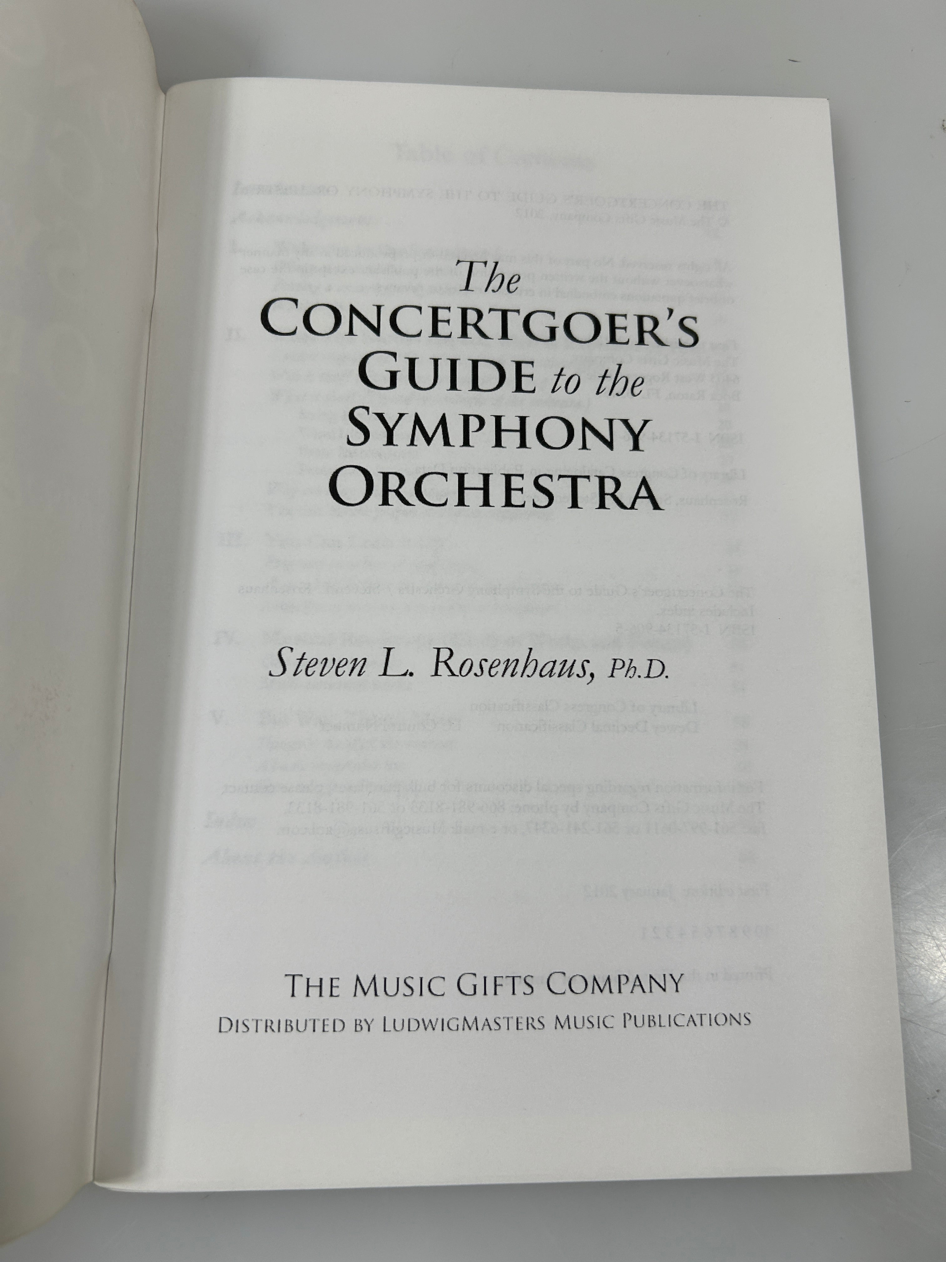 The Concertgoer's Guide to the Symphony Orchestra by Steven L. Rosenhaus