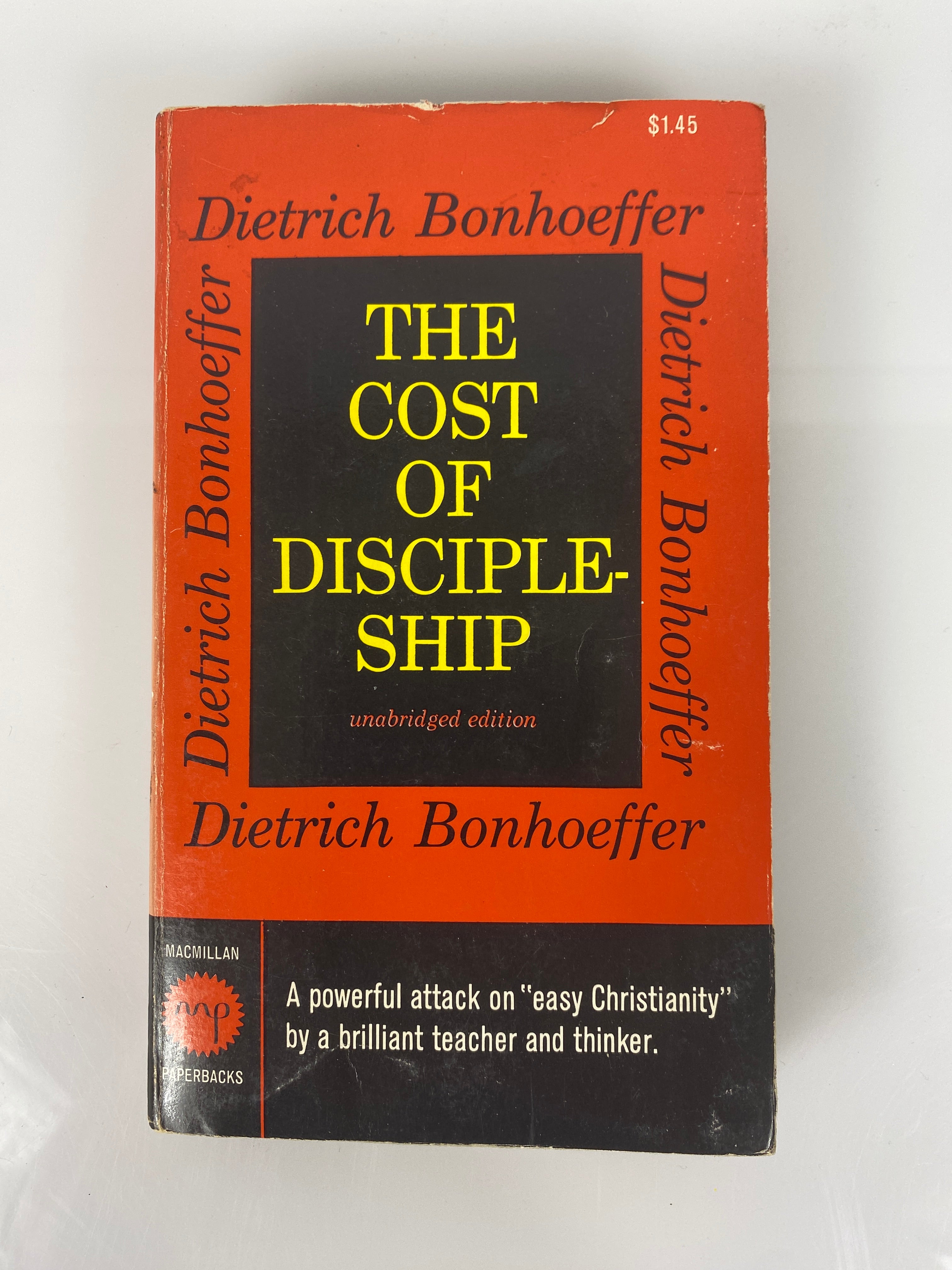The Cost of Discipleship Dietrich Bonhoeffer Paperback 1963