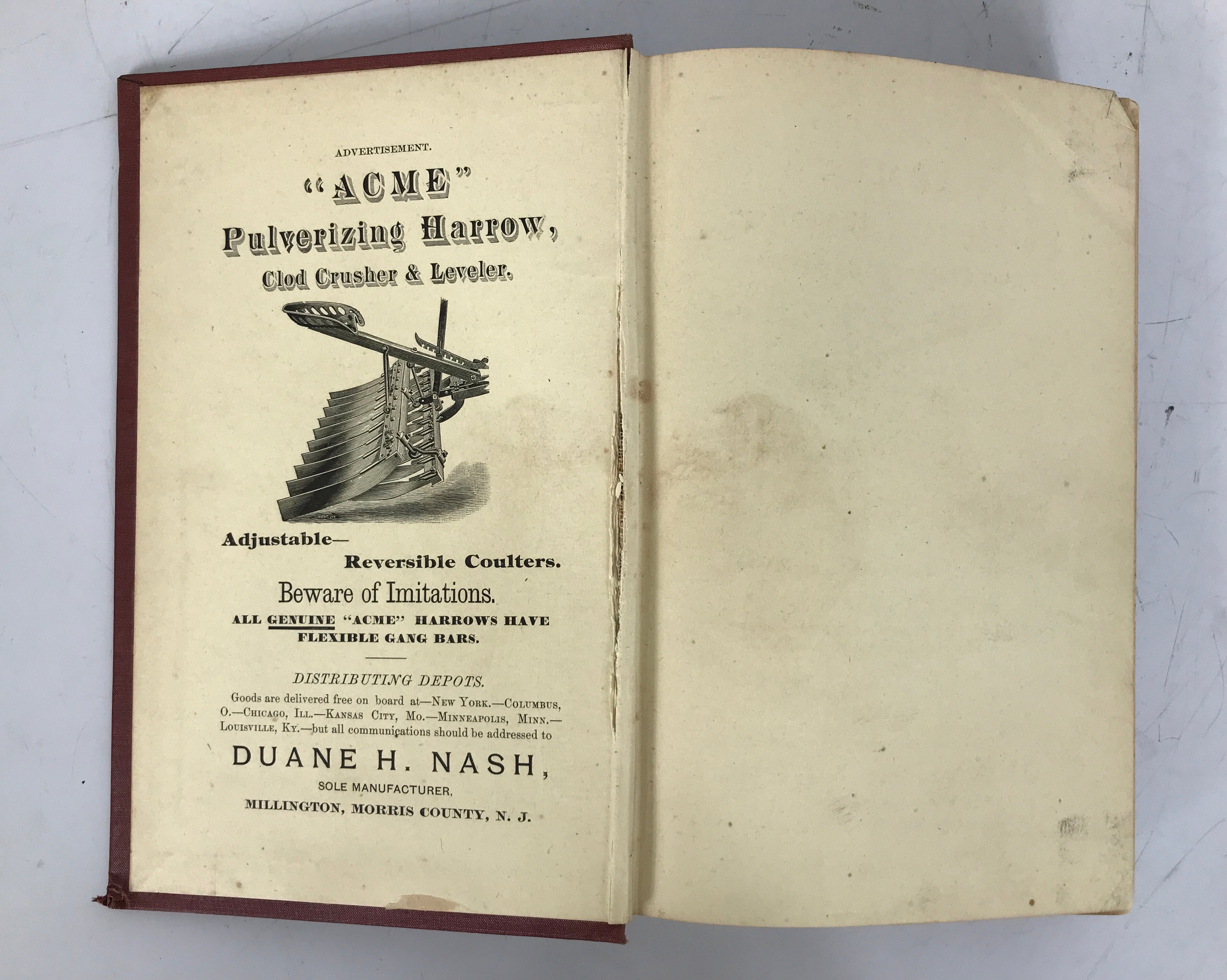 The Culture of Farm Crops Henry Stewart 1887 1st Ed HC