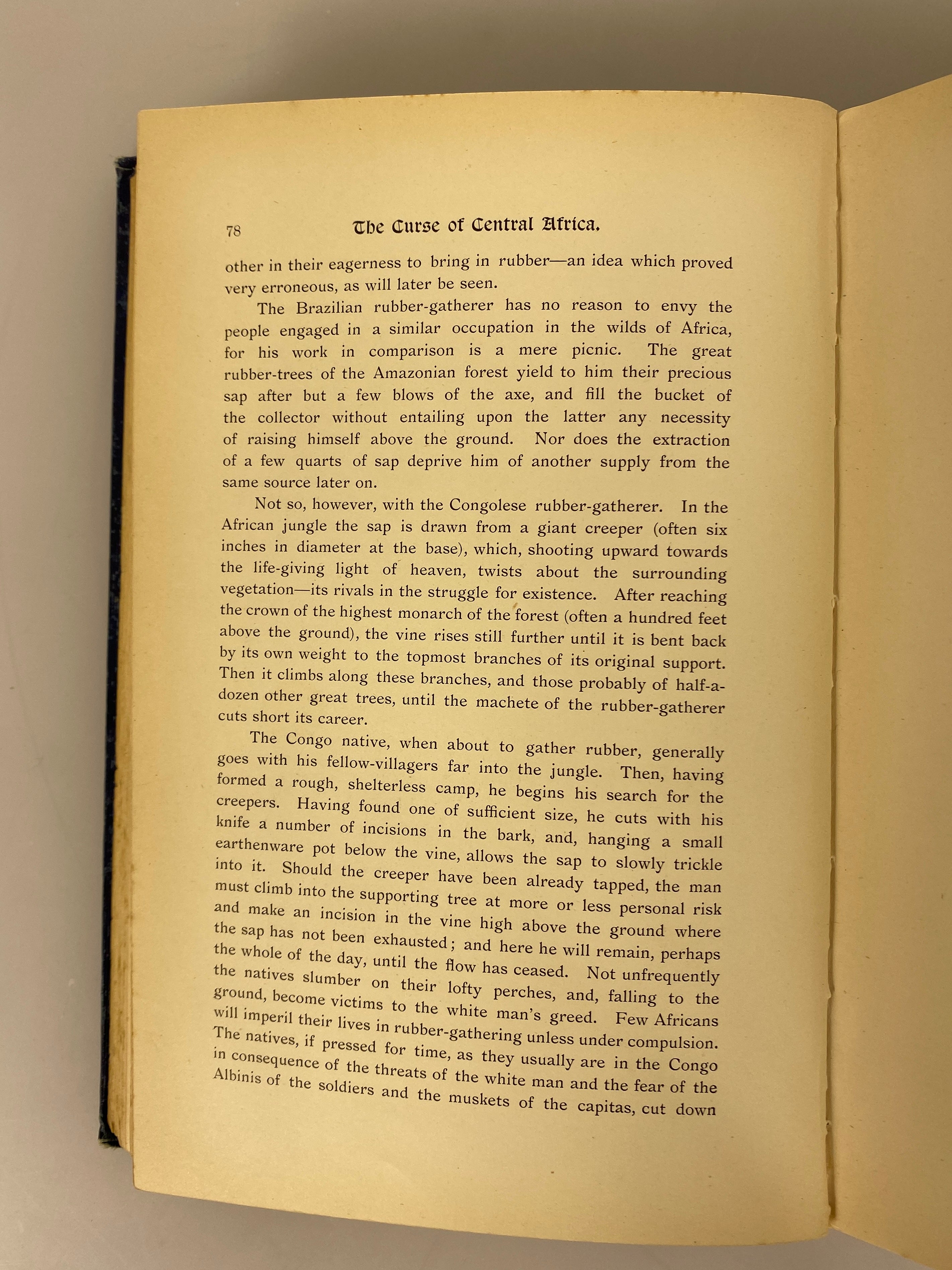 The Curse of Central Africa Captain Guy Burrows 1903 1st Edition Ex-Library HC