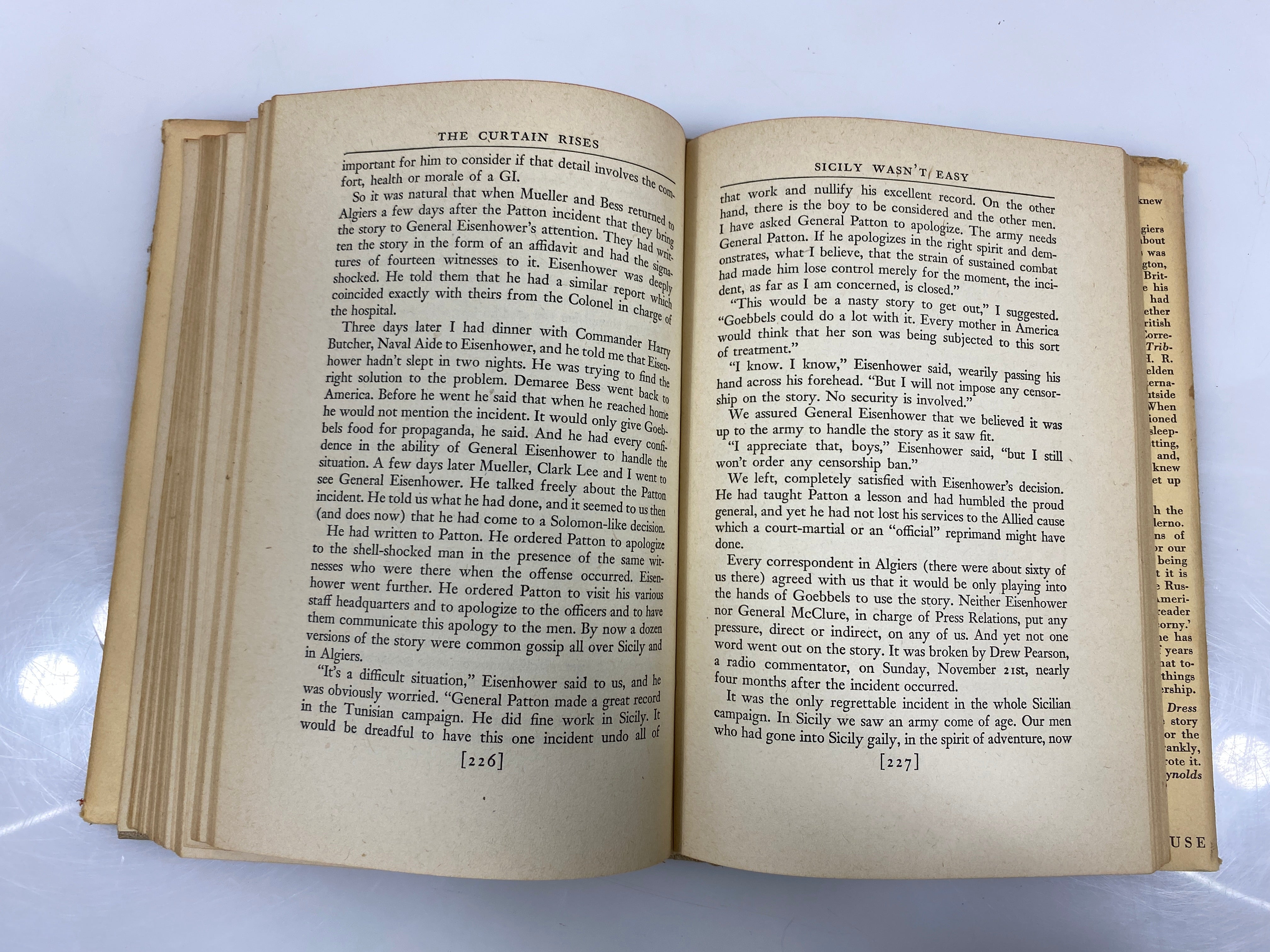 The Curtain Rises by Reynolds Random House 1944 2nd Print HCDJ