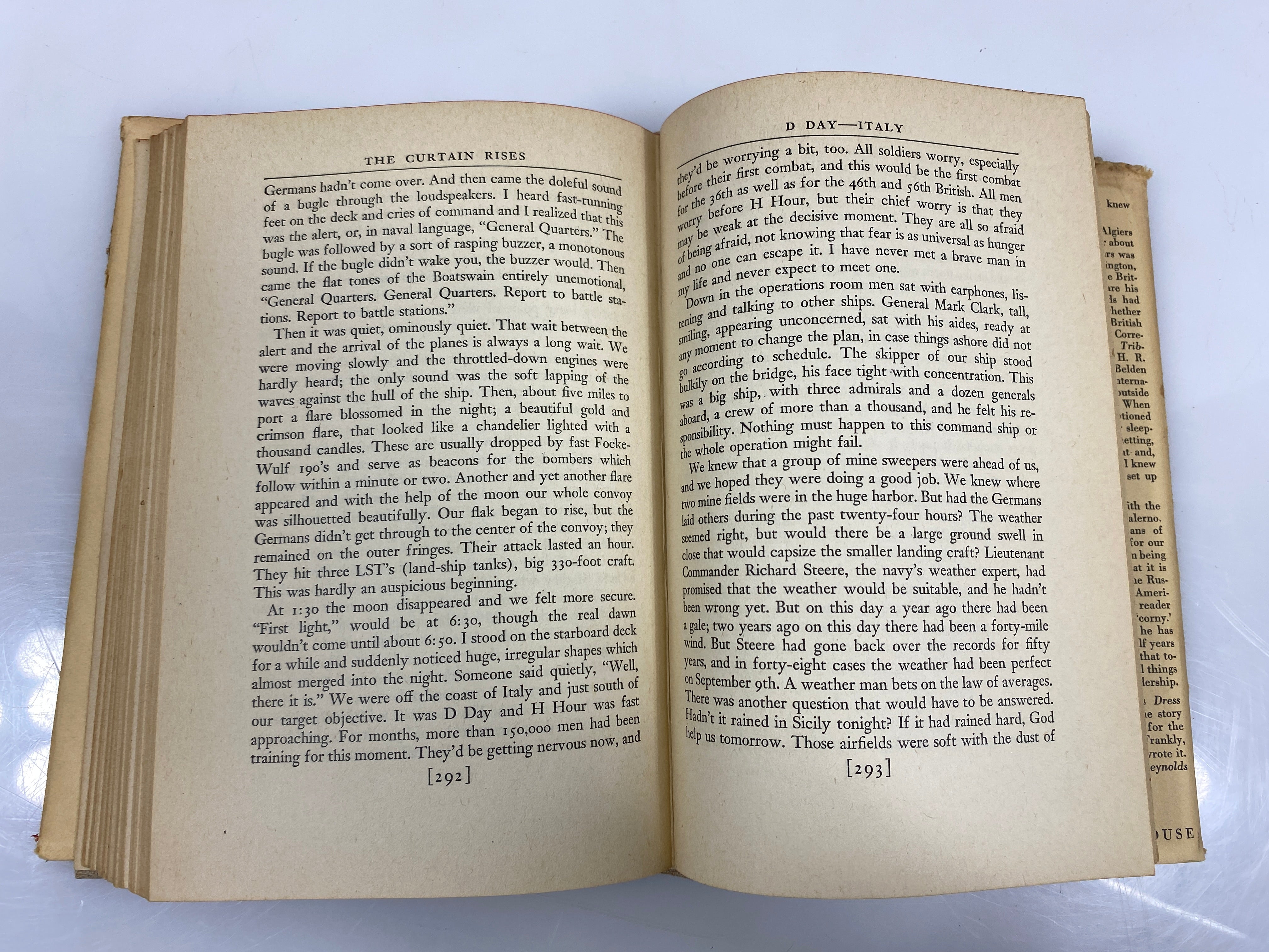 The Curtain Rises by Reynolds Random House 1944 2nd Print HCDJ