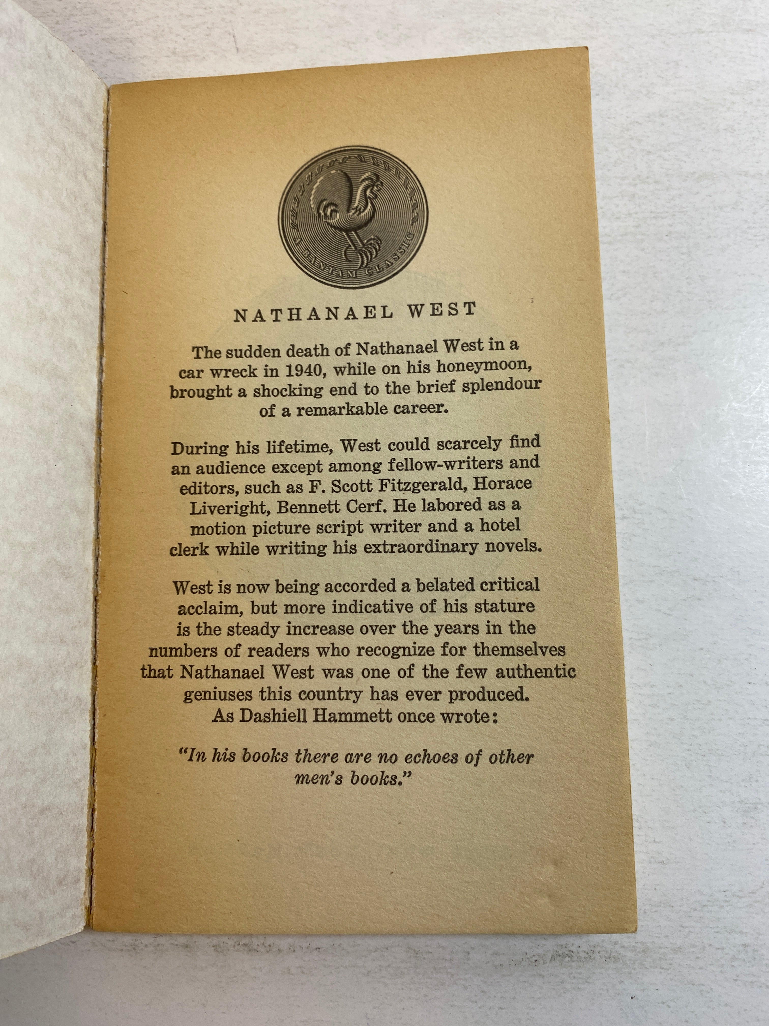 The Day of the Locust Nathanael West SC 1959