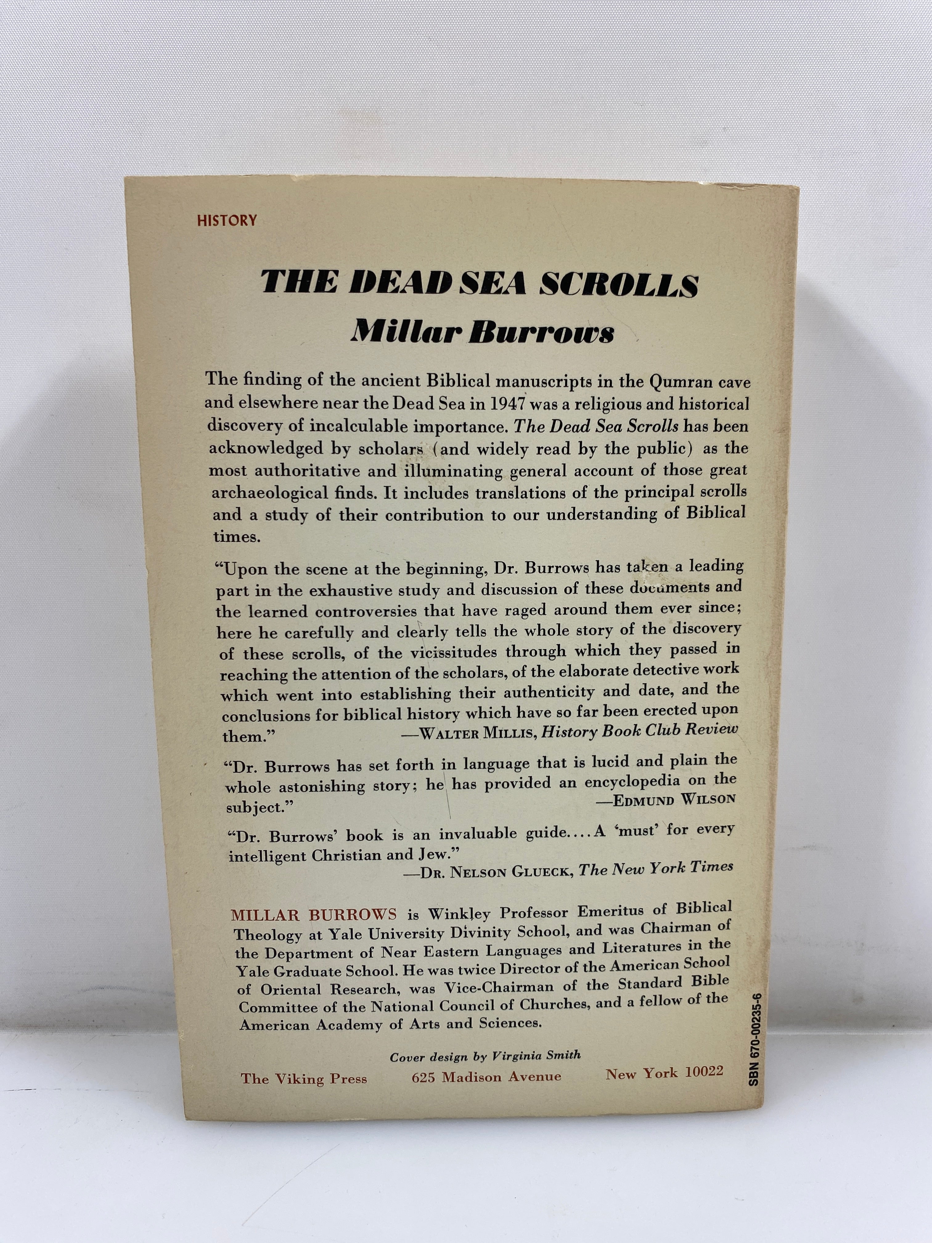 The Dead Sea Scrolls by Millar Burrows Viking Press 1968 SC