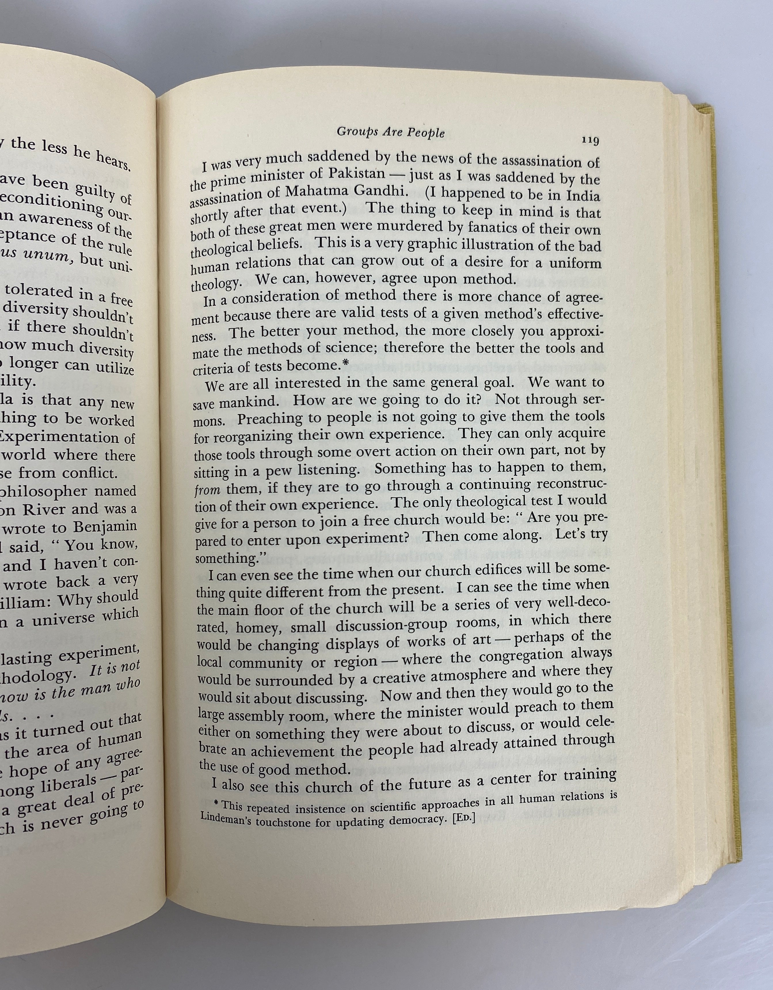 The Democratic Man Selected Writings of Eduard Lindeman Rare Ex-Library HC