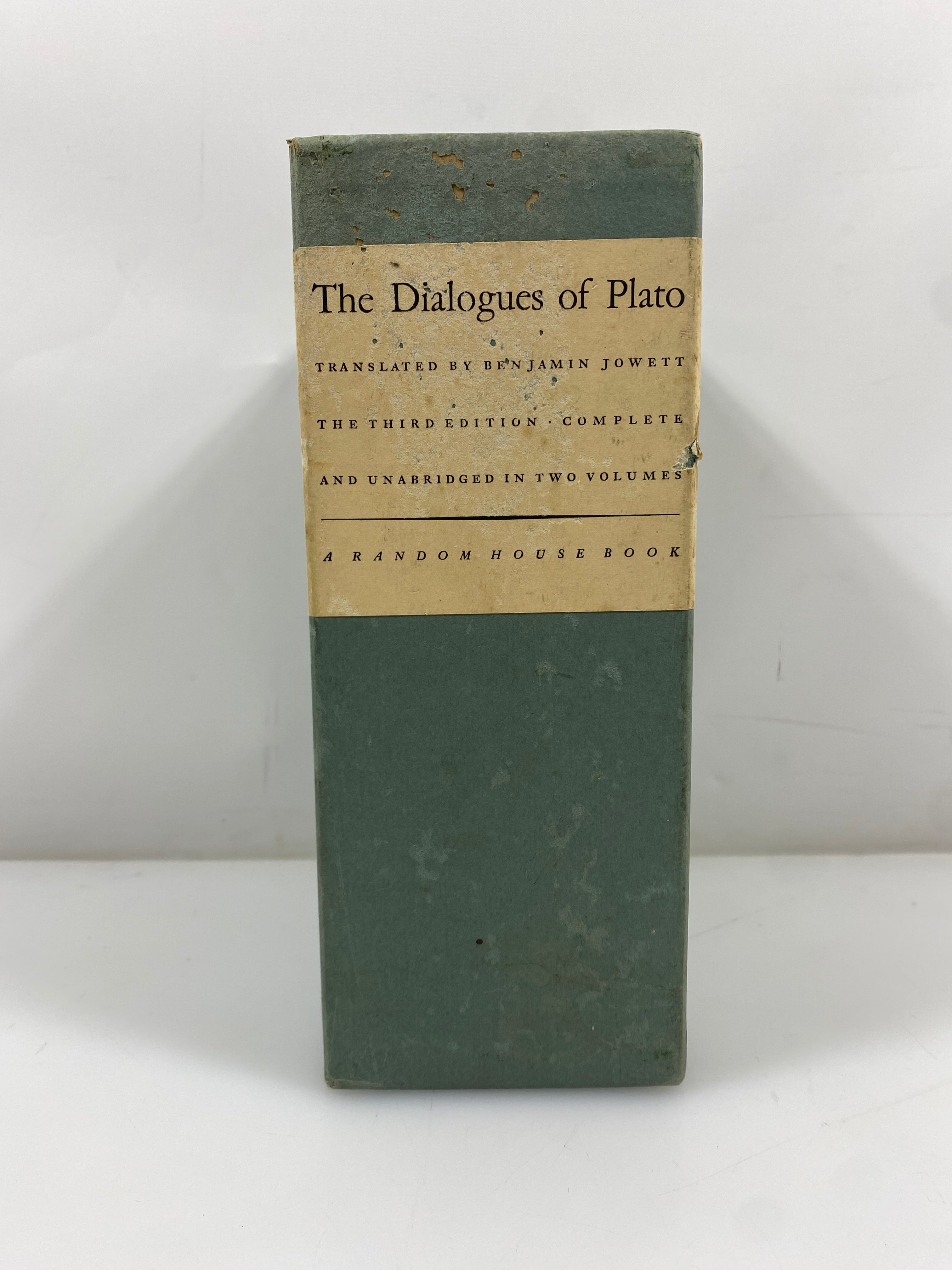 The Dialogues of Plato Vol. I-II Jowett 1937 17th Print HC Slipcase