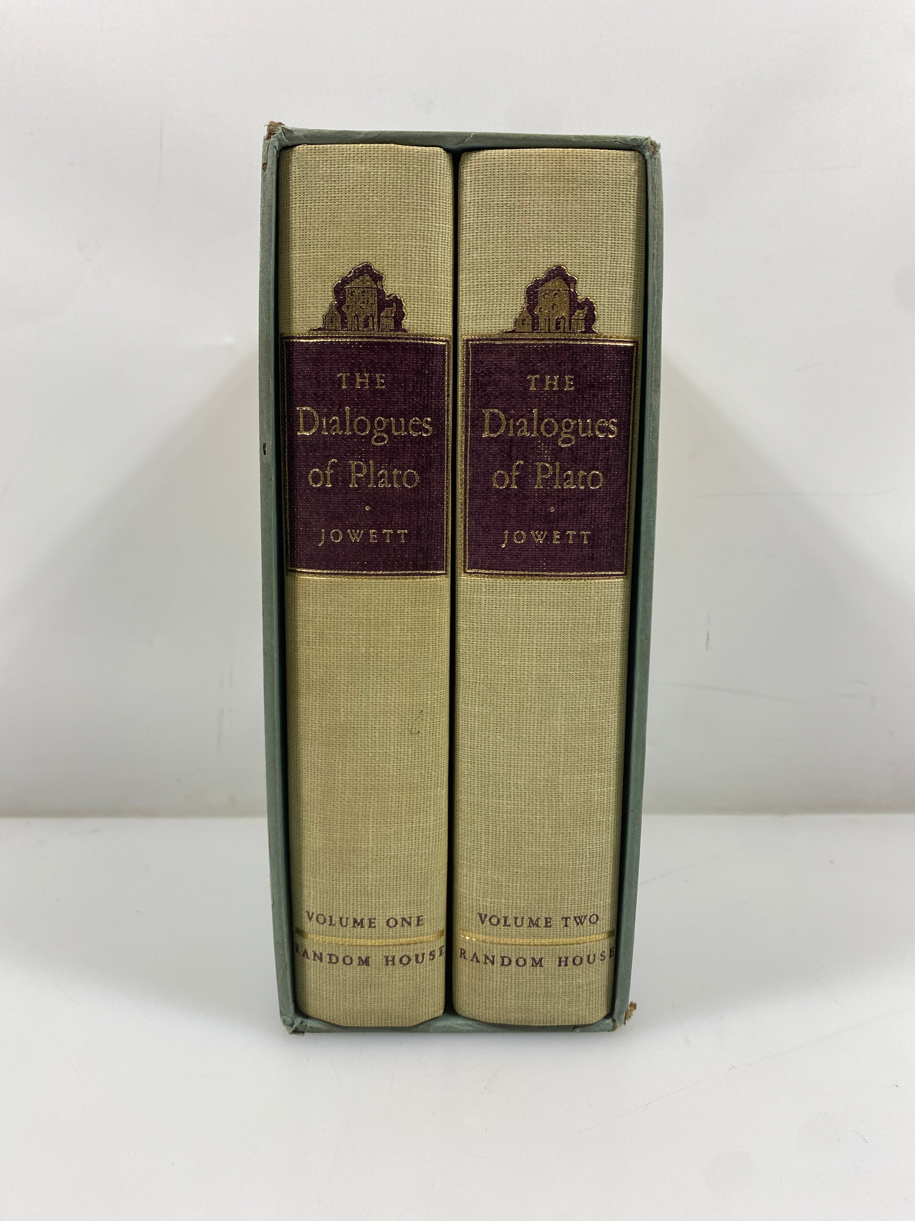The Dialogues of Plato Vol. I-II Jowett 1937 17th Print HC Slipcase