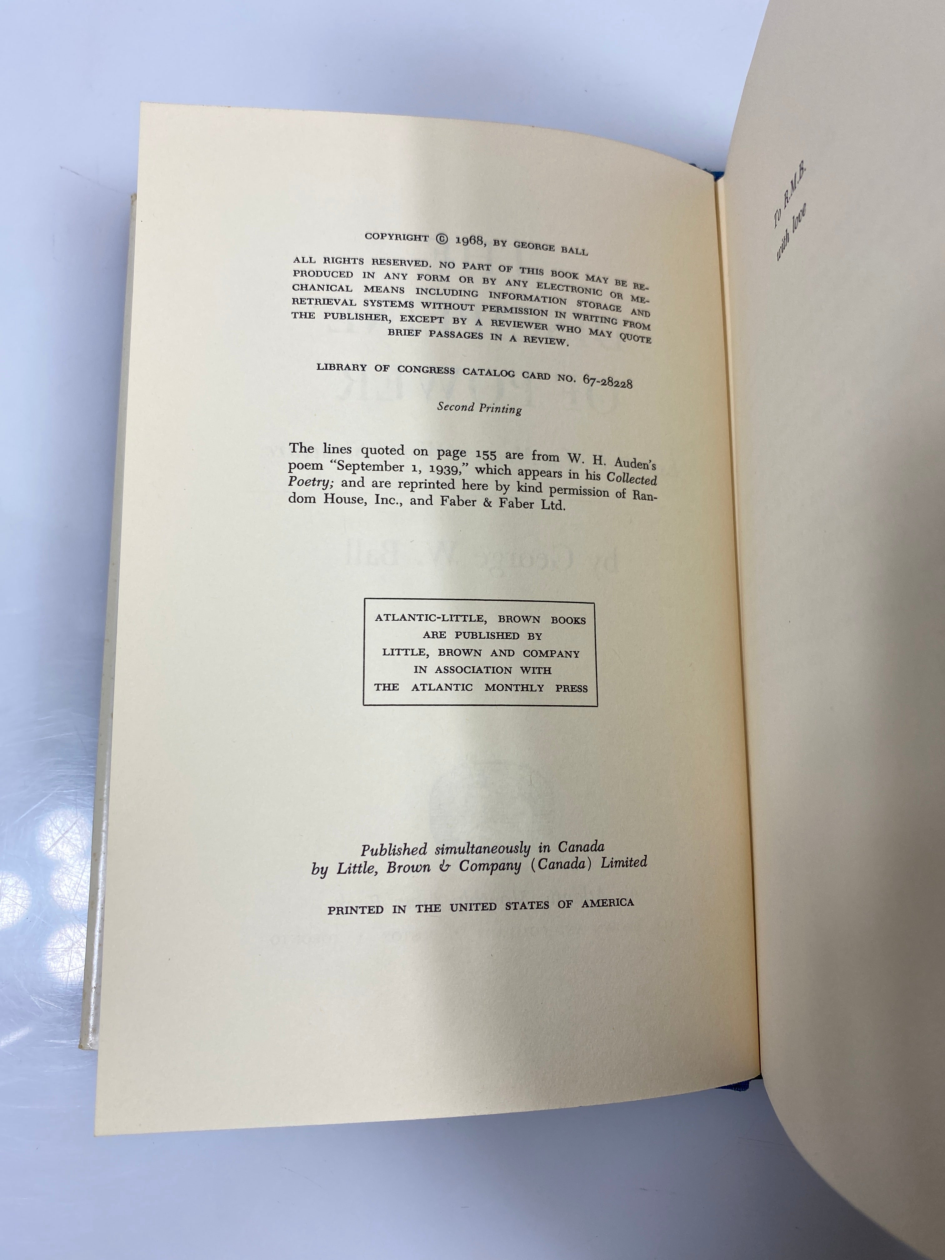 The Discipline of Power by Ball 1988 2nd Print HCDJ