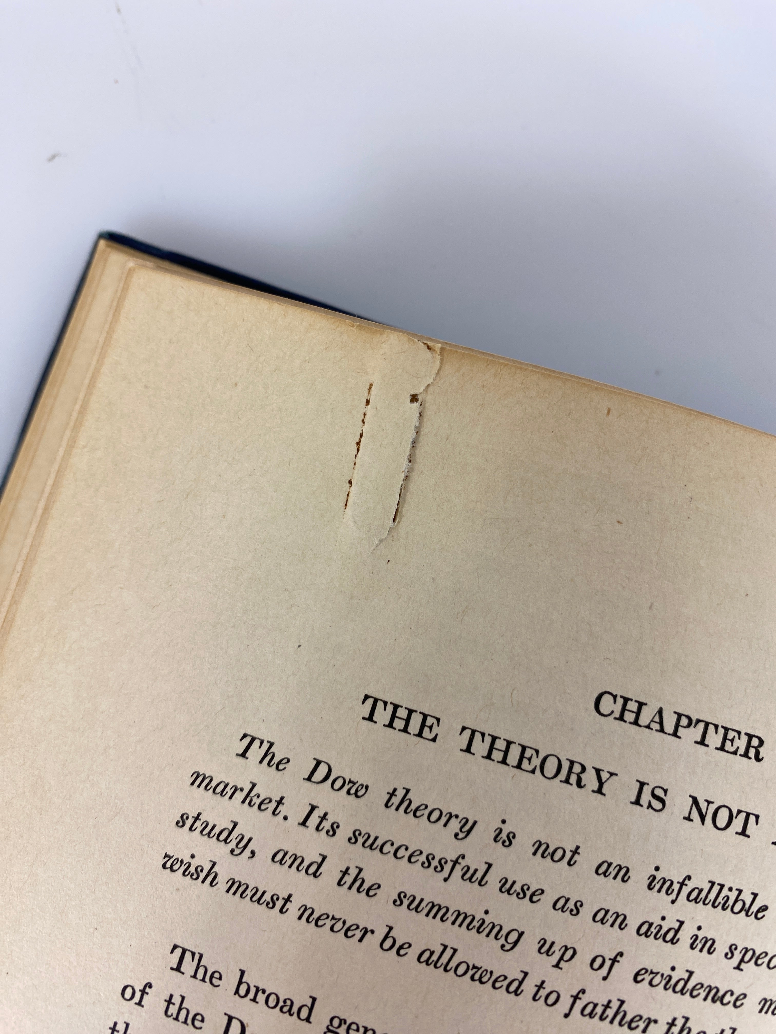 The Dow Theory by Robert Rhea 1932 13th Printing Vintage HC