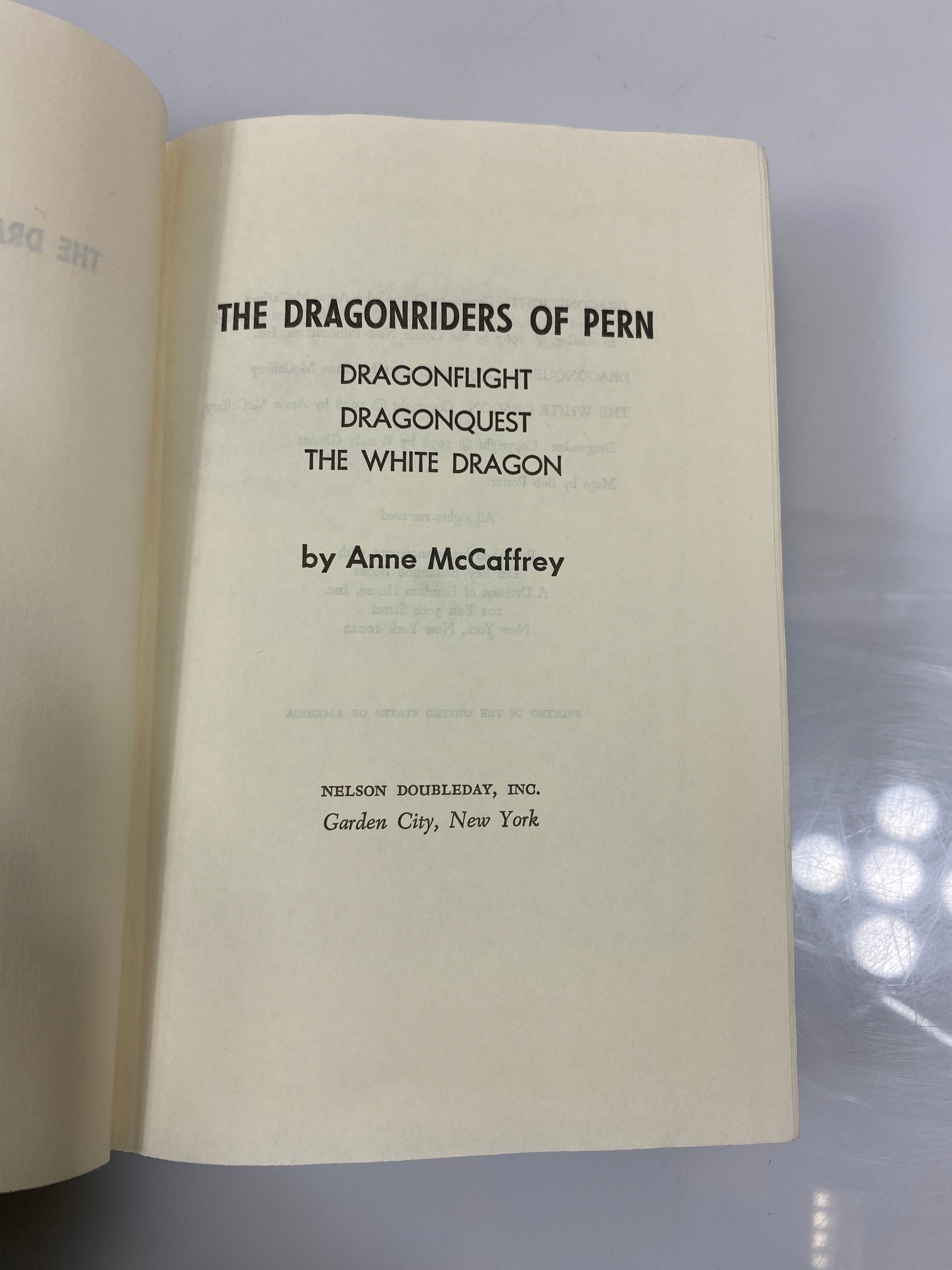 The Dragonriders of Pern by McCaffrey 1978 HCDJ BCE