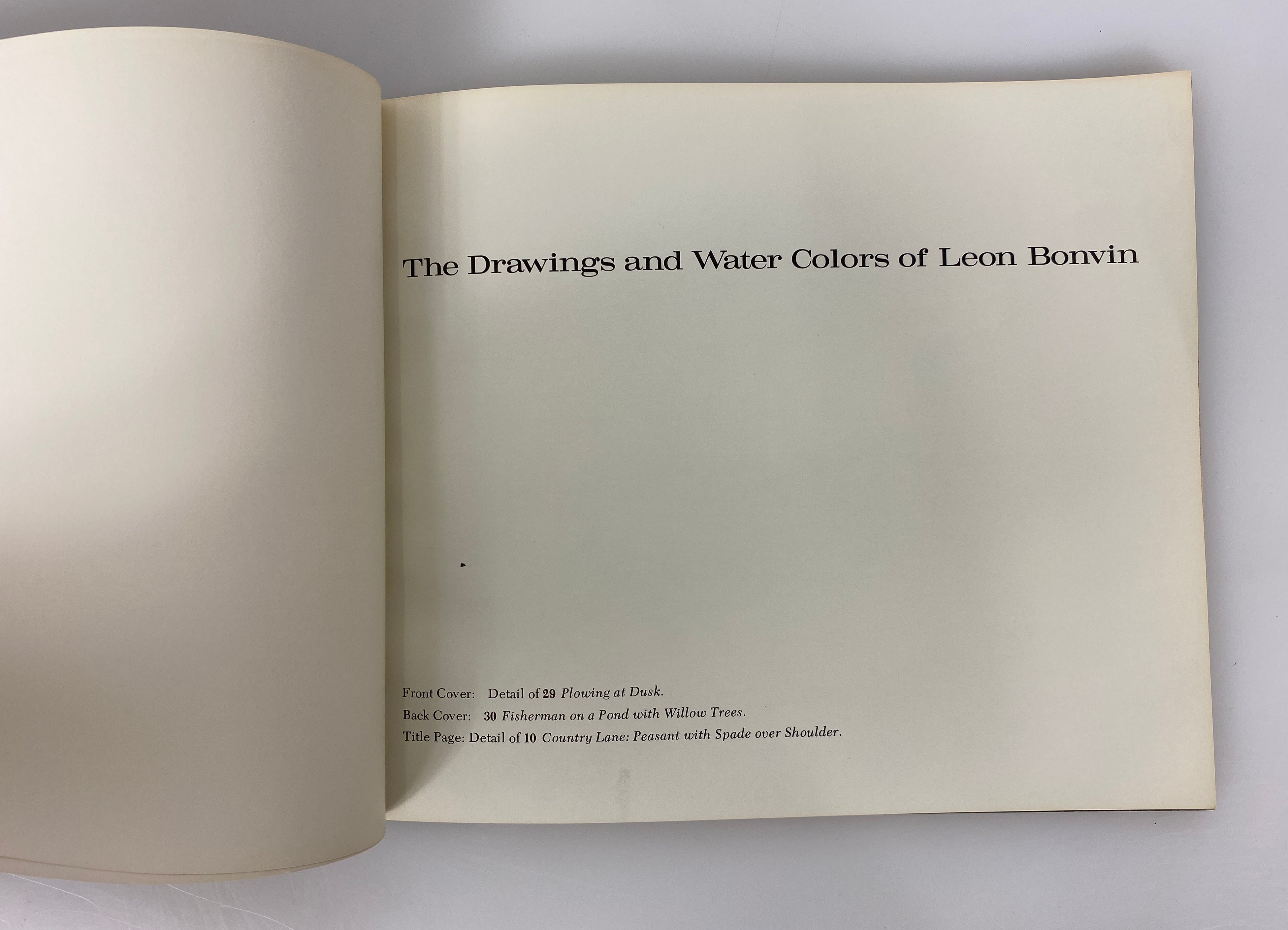 The Drawings and Water Colors of Leon Bonvin by Gabriel Weisberg 1980 SC