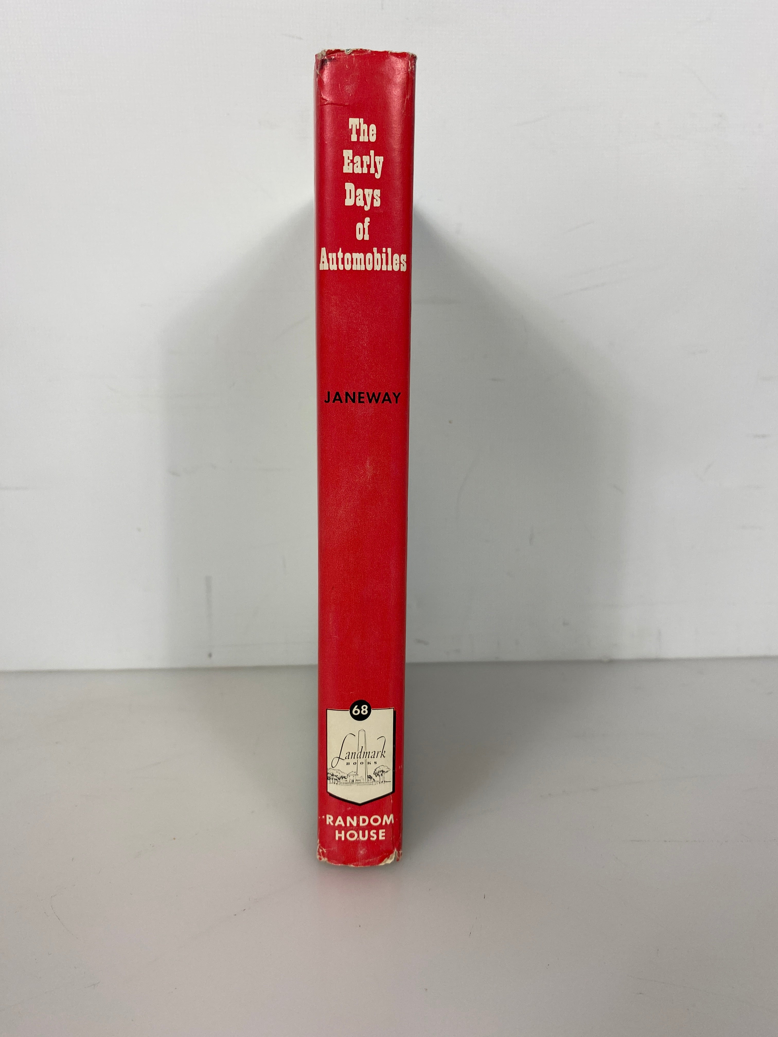 The Early Days of Automobiles Elizabeth Janeway Random House 1956 HCDJ