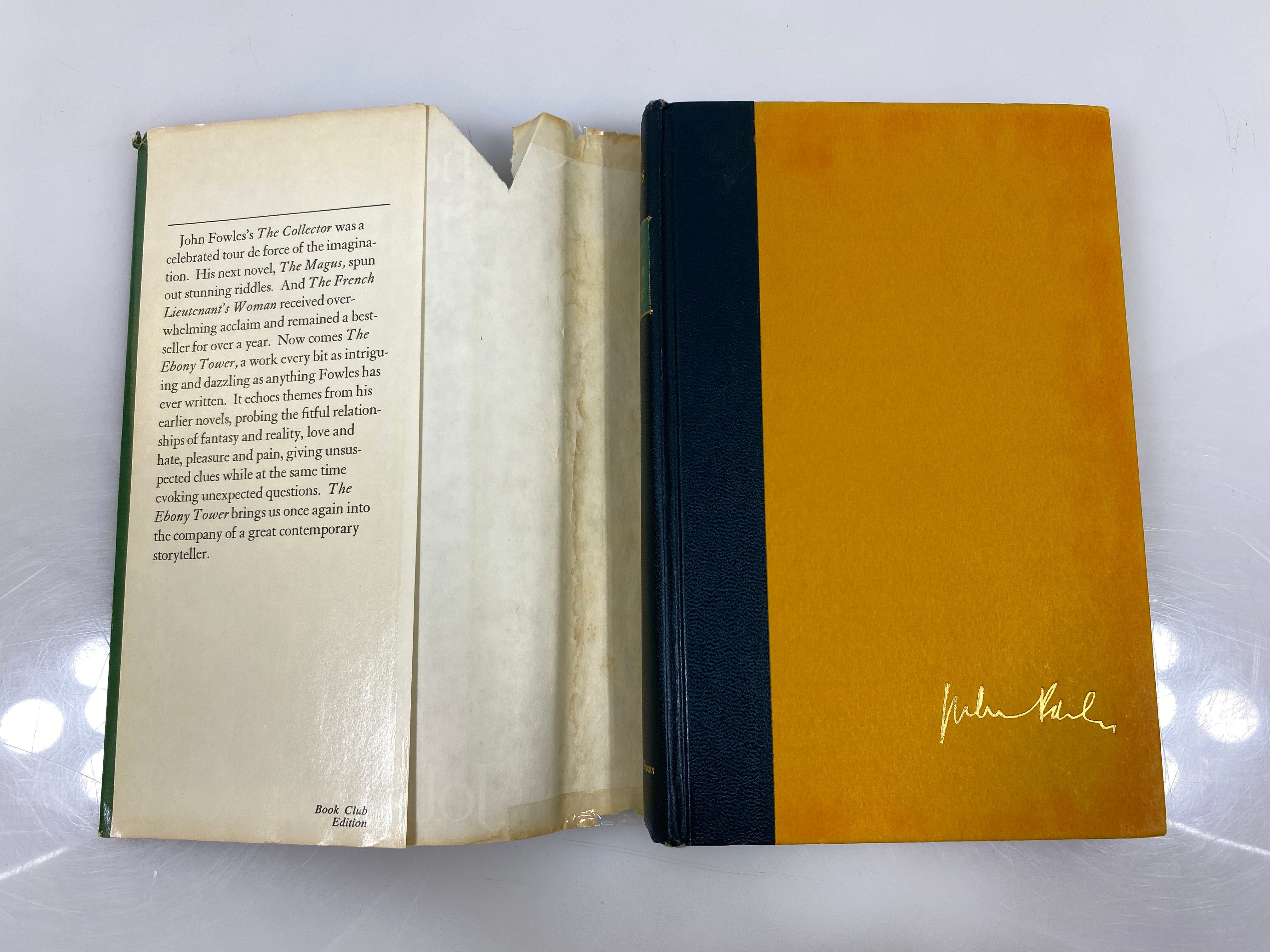 The Ebony Tower by John Fowles 1974 HCDJ