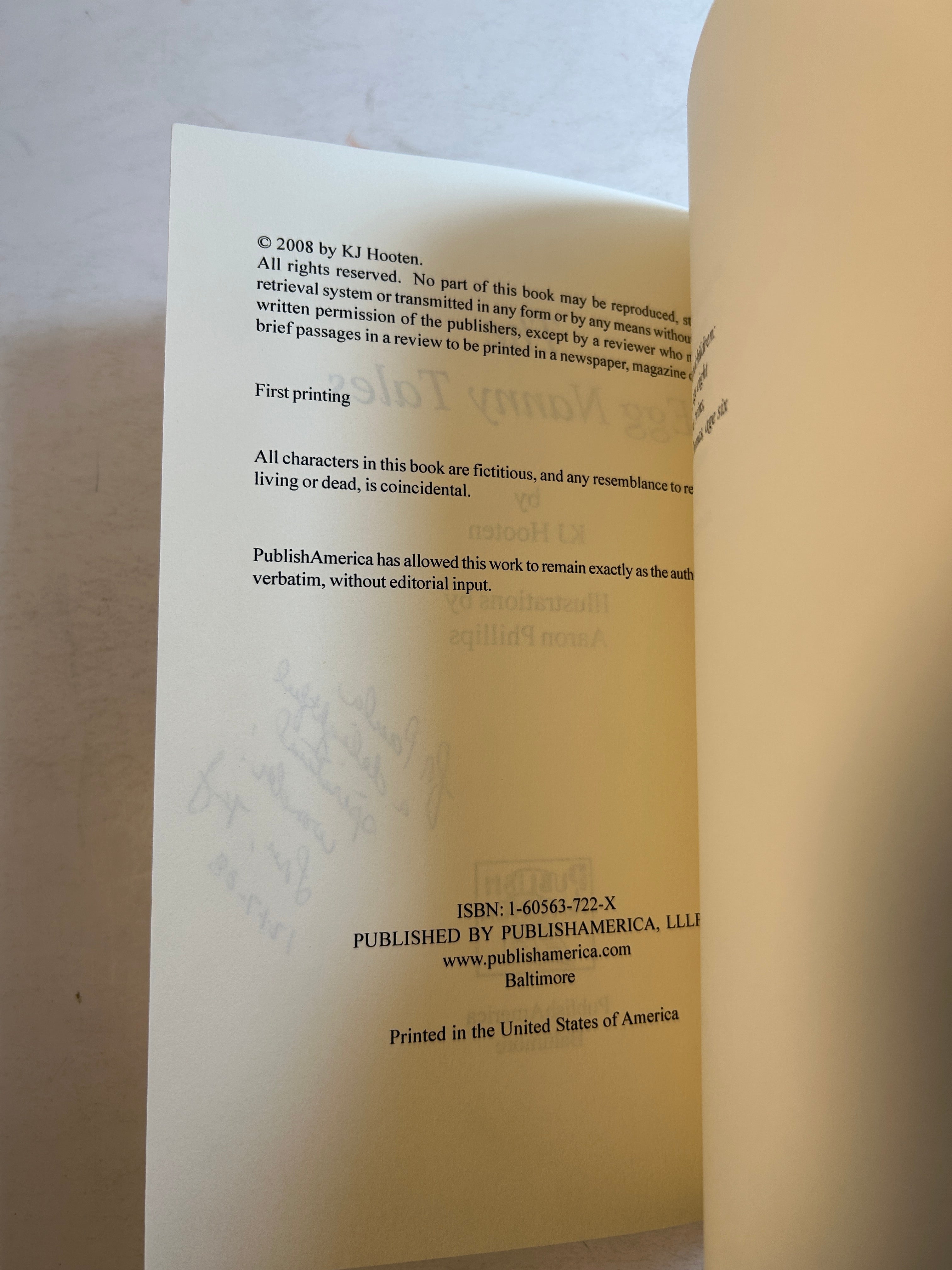 The Egg Nanny Tales: A Dragon Fantasy for Children by KJ Hooten 1st Print *signed*