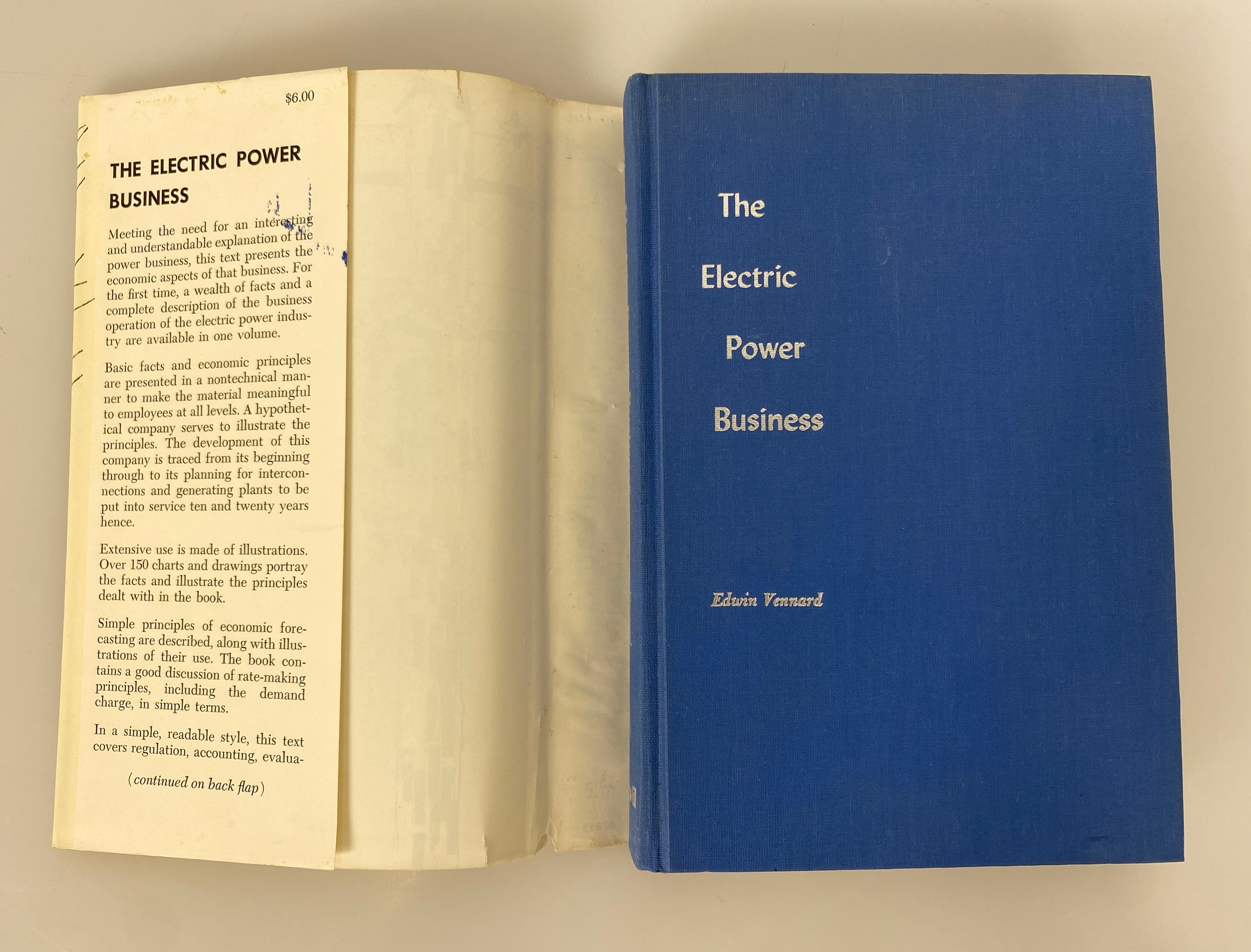 The Electric Power Business by Edwin Vennard 1962 HC DJ