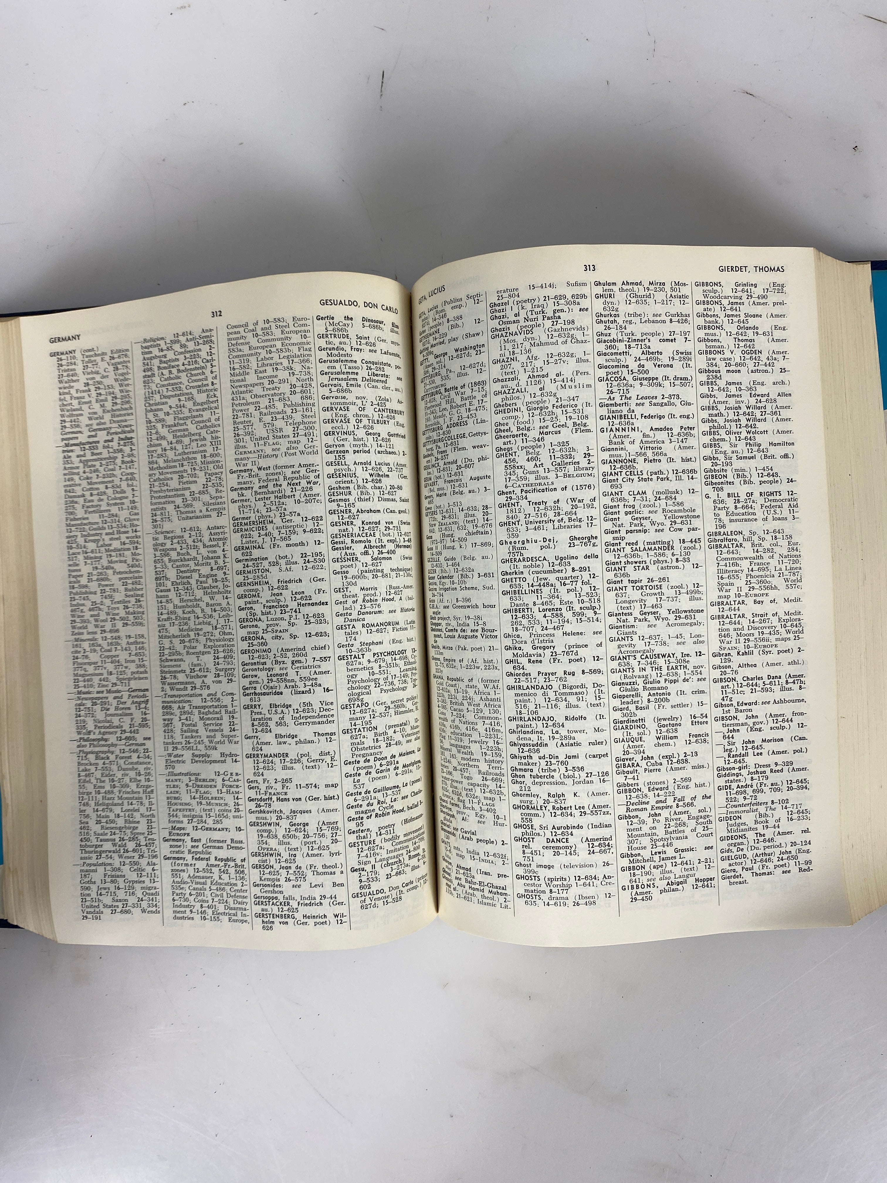 The Encyclopedia Americana 1961 Ed vol 1-30 + 1962-1970 annual HC