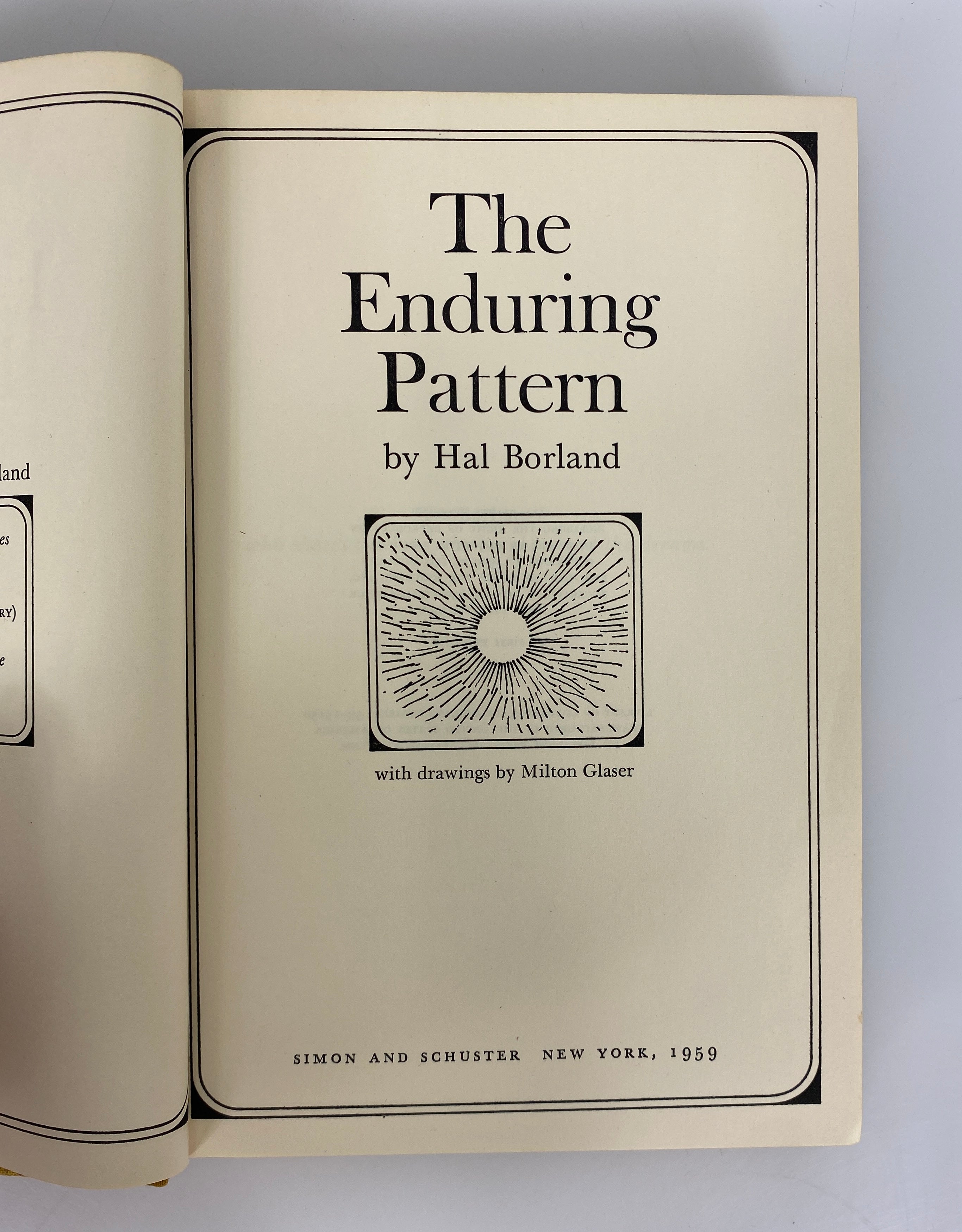 The Enduring Pattern by Hal Borland 1959 First Printing HC DJ
