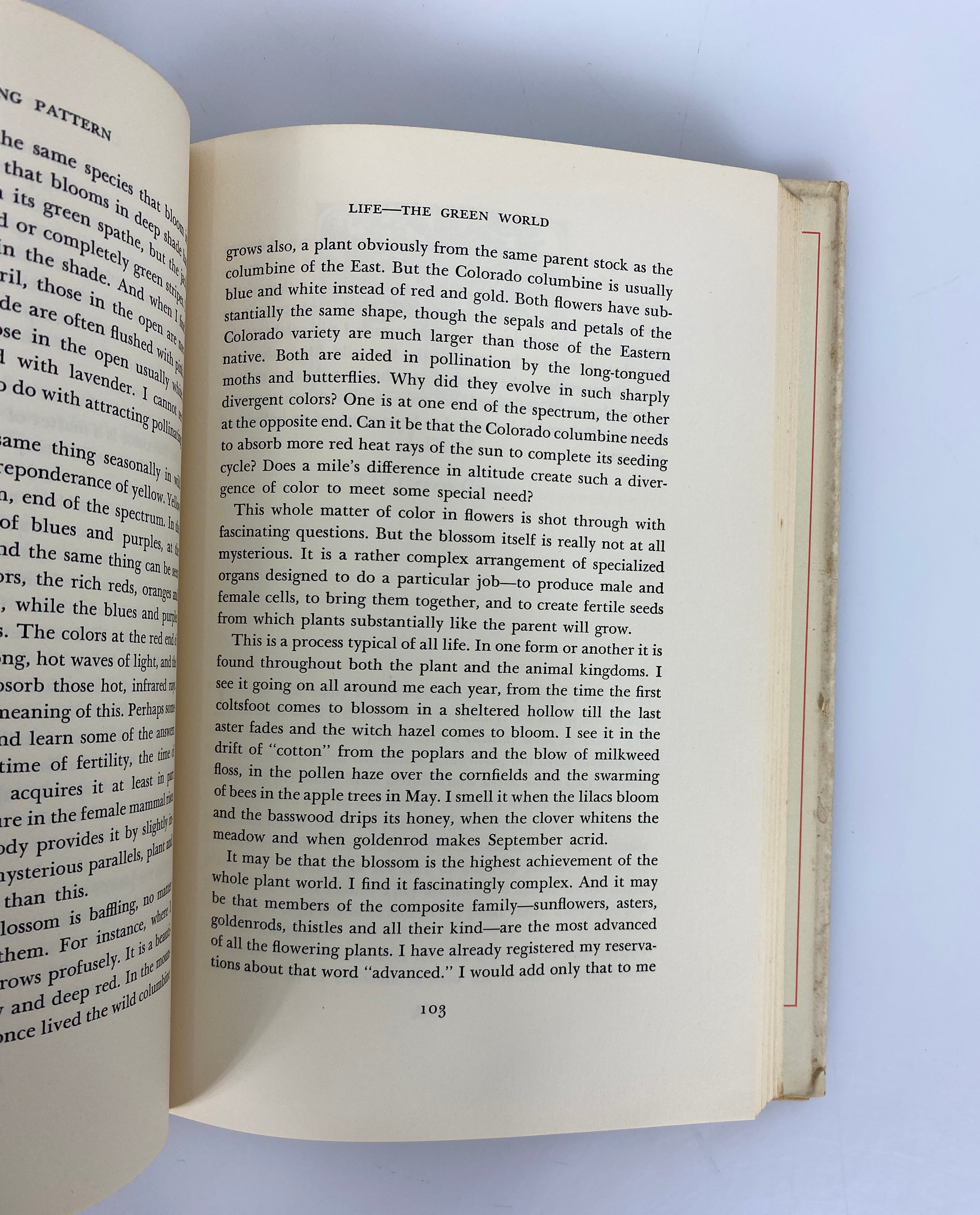 The Enduring Pattern by Hal Borland 1959 First Printing HC DJ