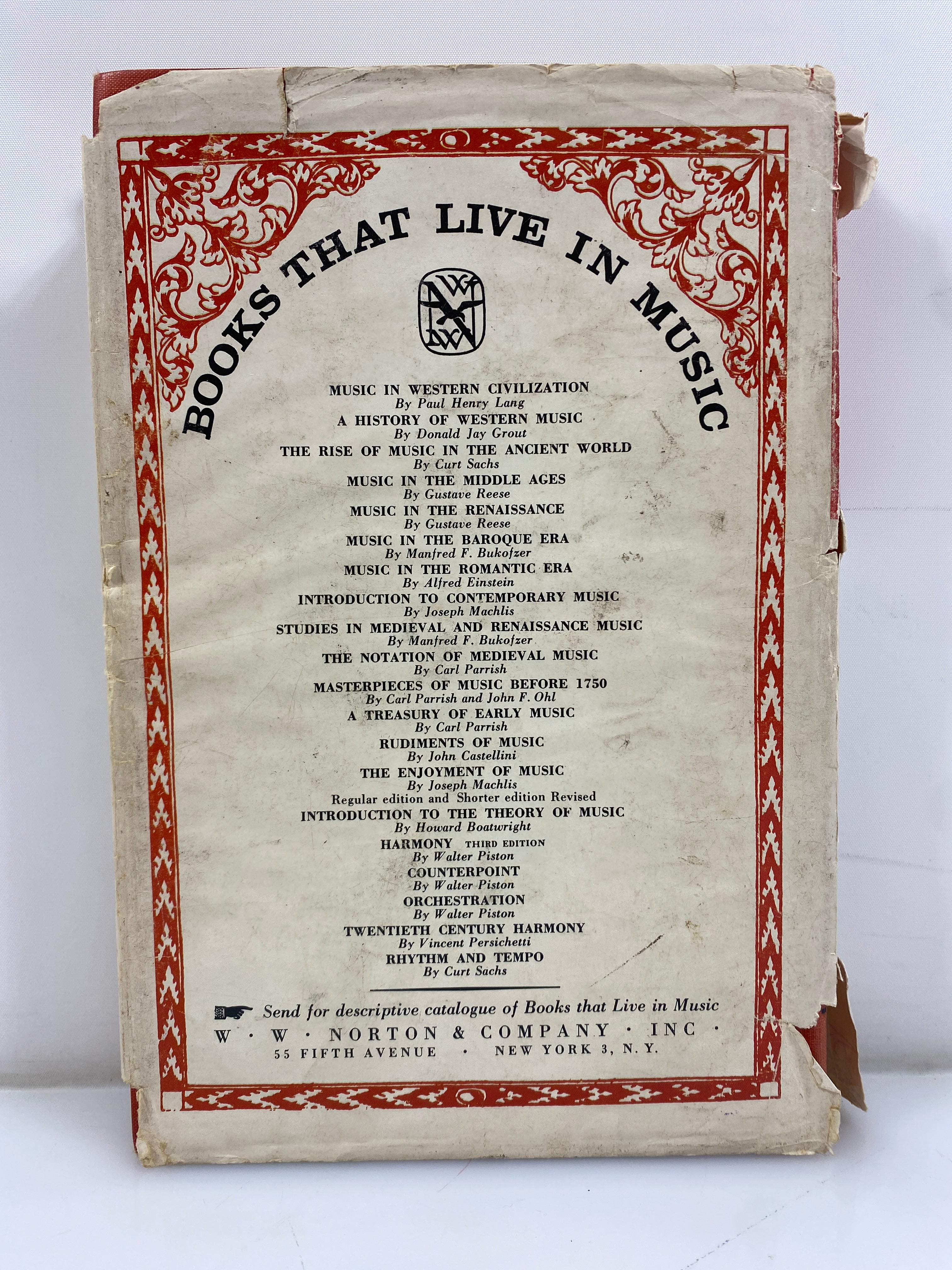 The Enjoyment of Music Machlis Shorter Edition 1963 HCDJ