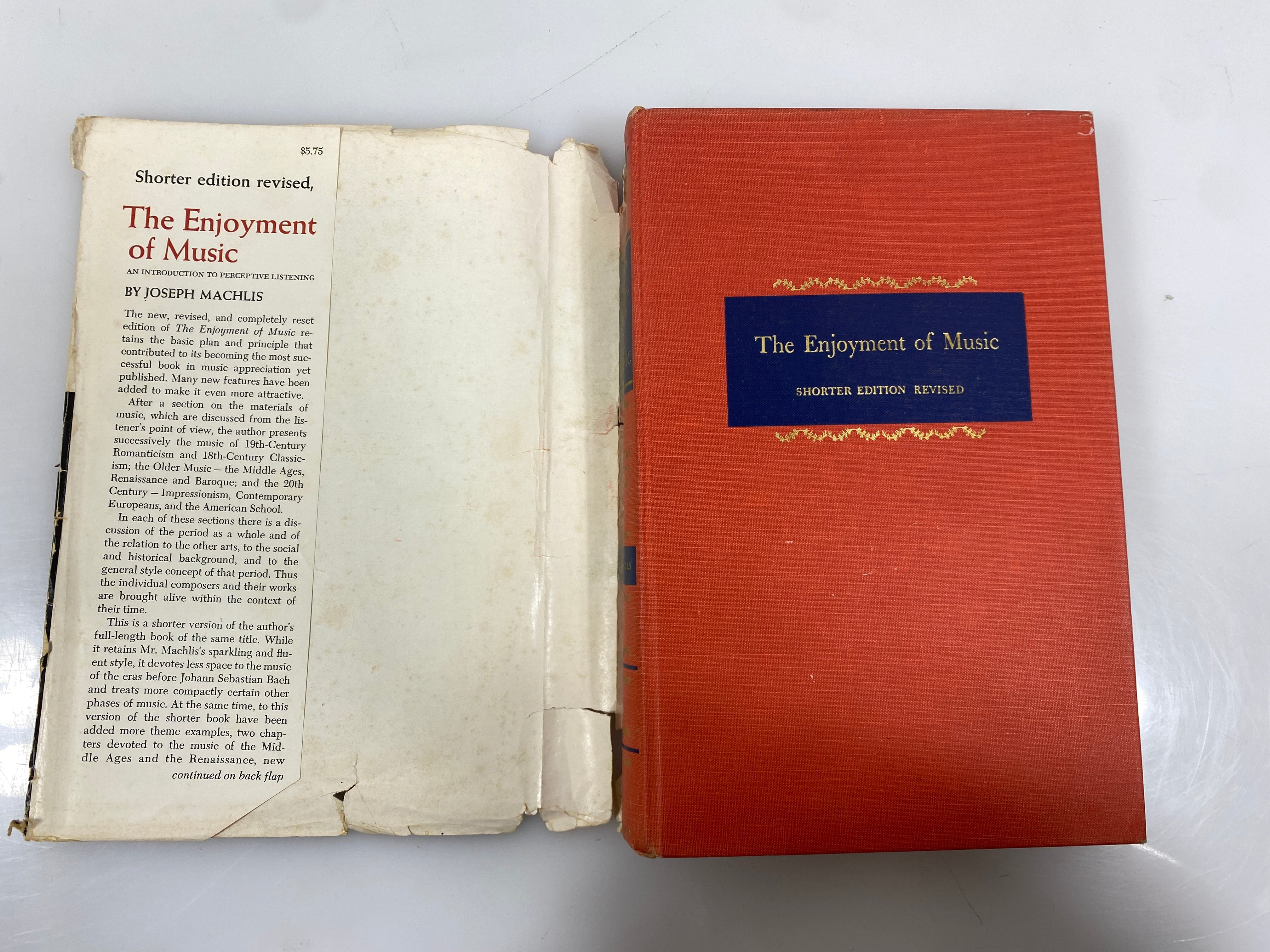 The Enjoyment of Music Machlis Shorter Edition 1963 HCDJ