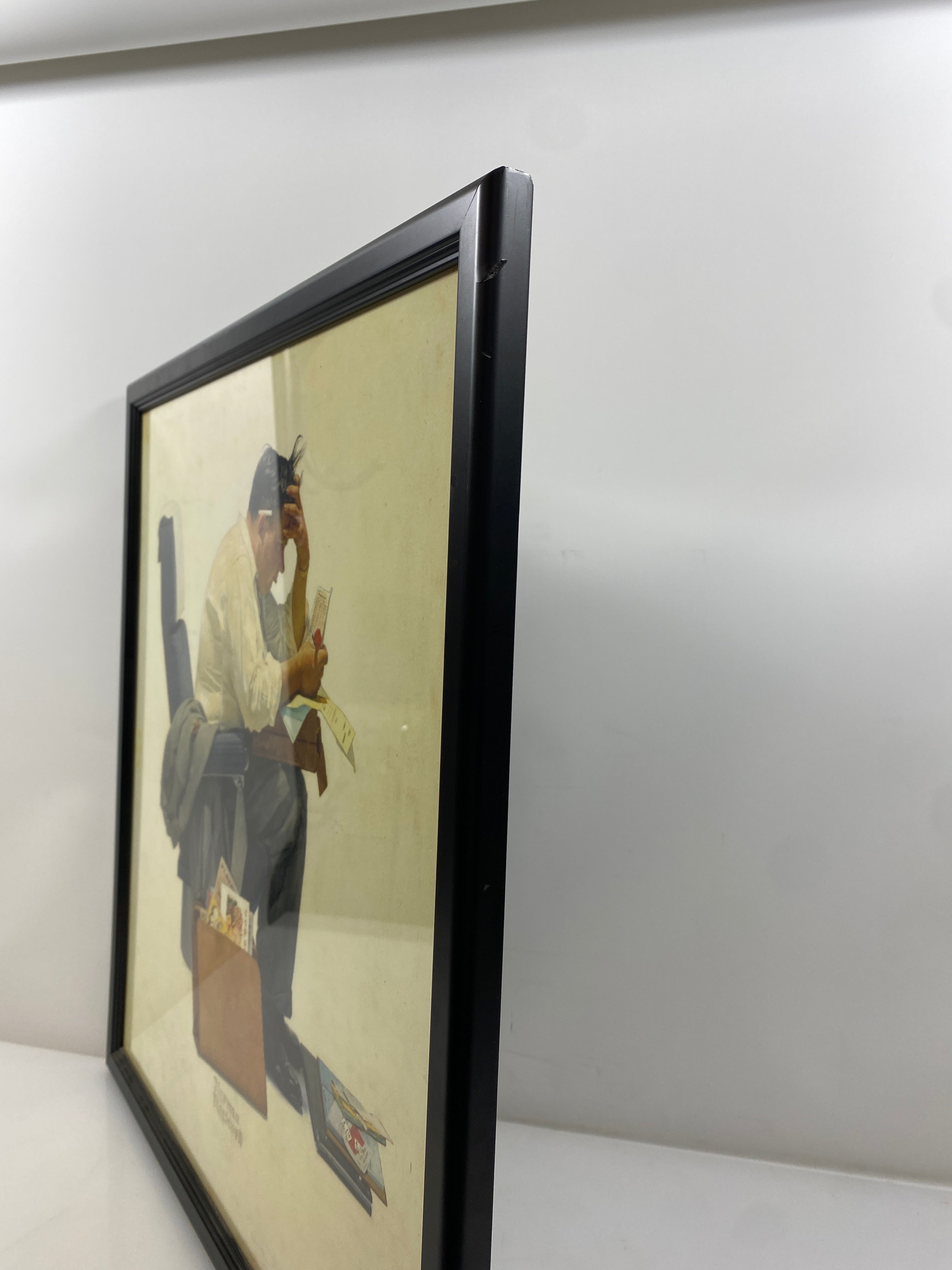 The Expense Account Norman Rockwell Framed Print