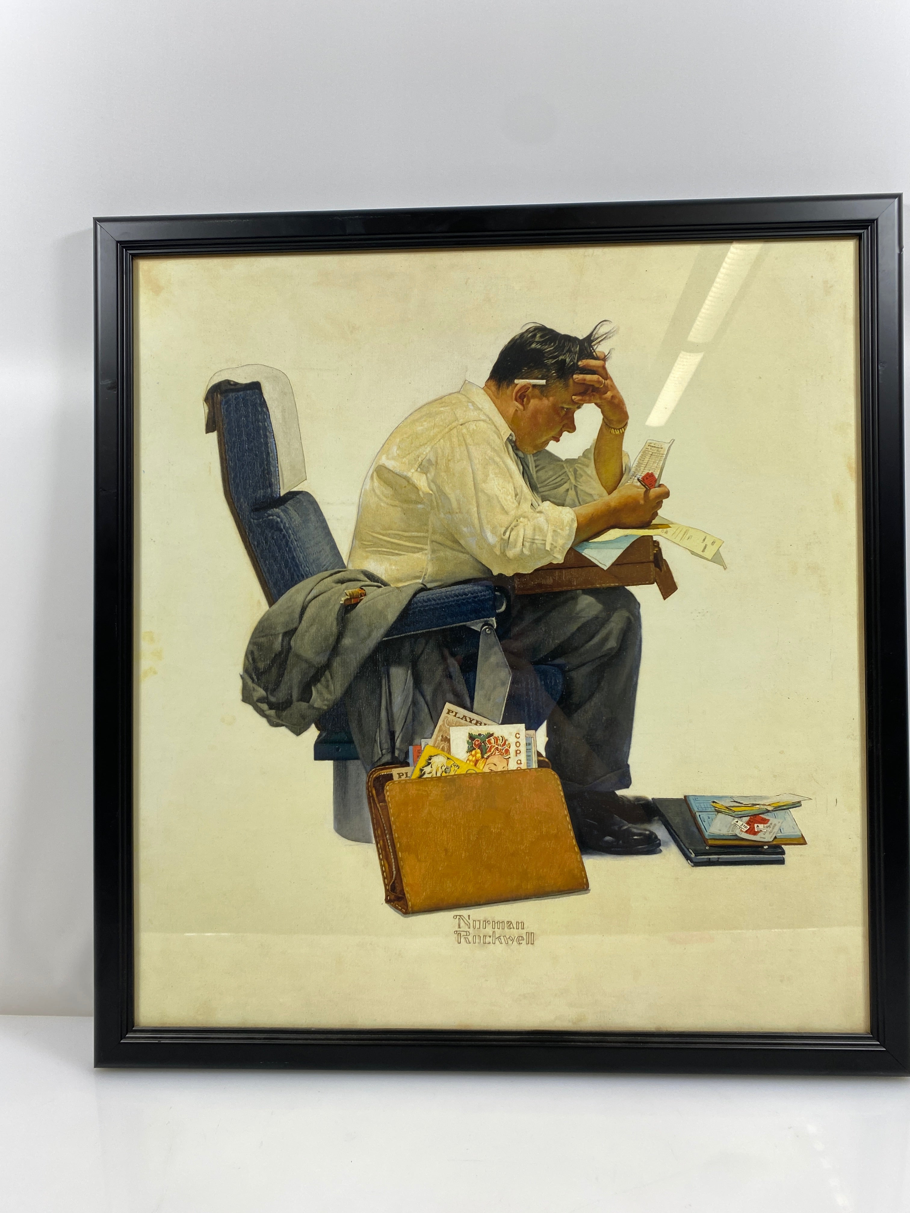 The Expense Account Norman Rockwell Framed Print