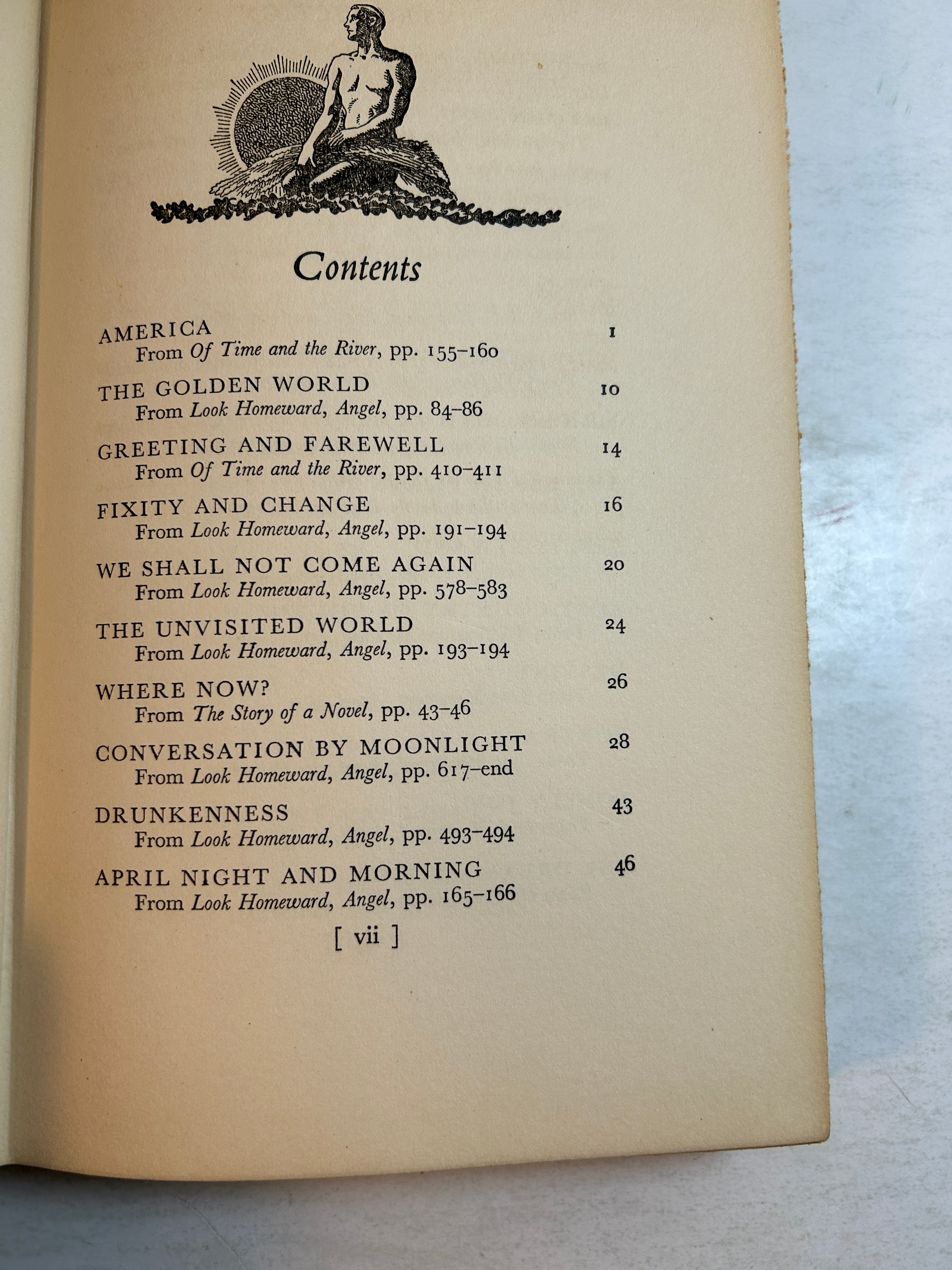 The Face of a Nation by Thomas Wolfe Charles Scribner's Sons 1939 HCDJ