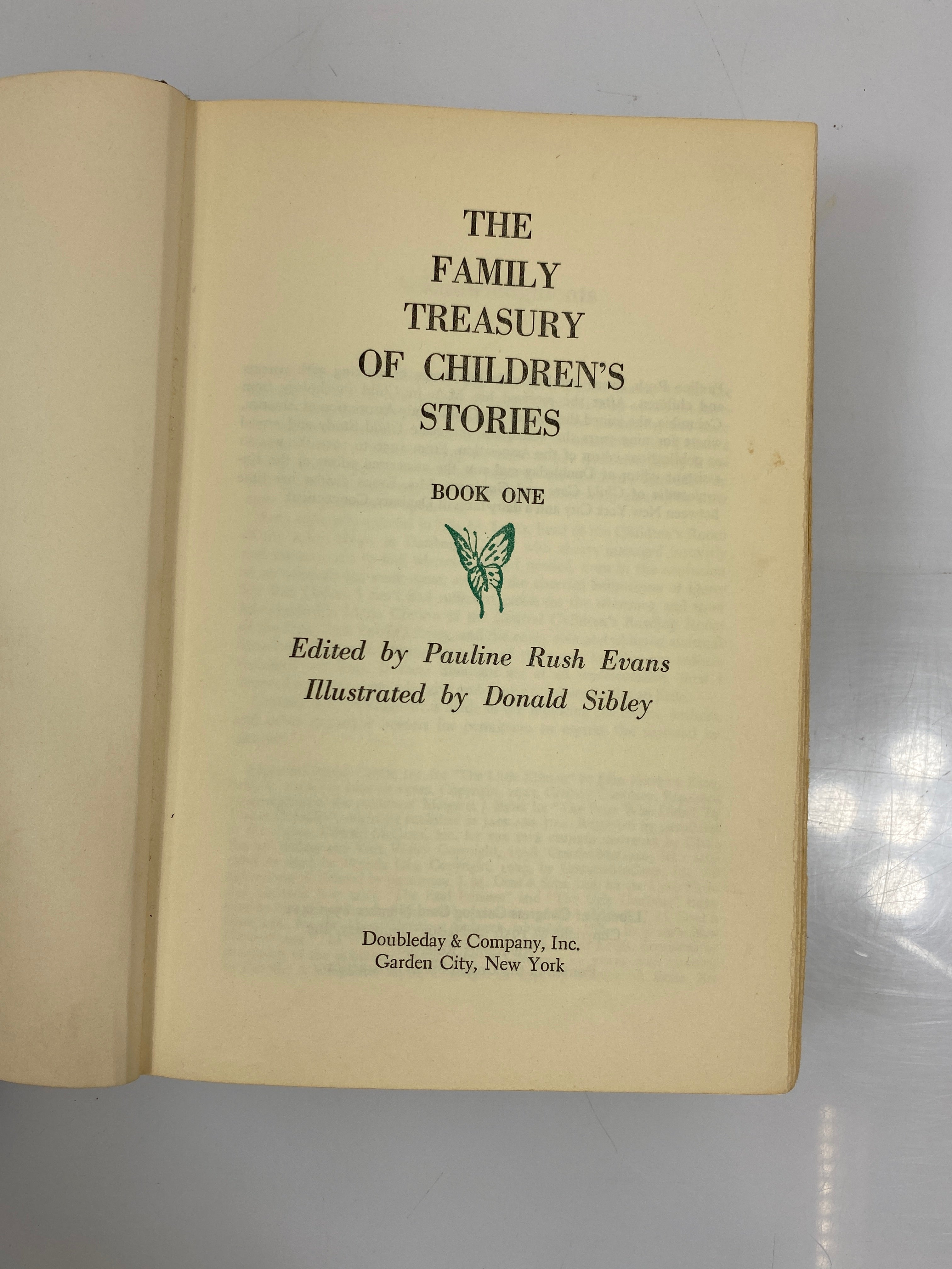 The Family Treasury of Children's Stories Book One Evans 1956 HC