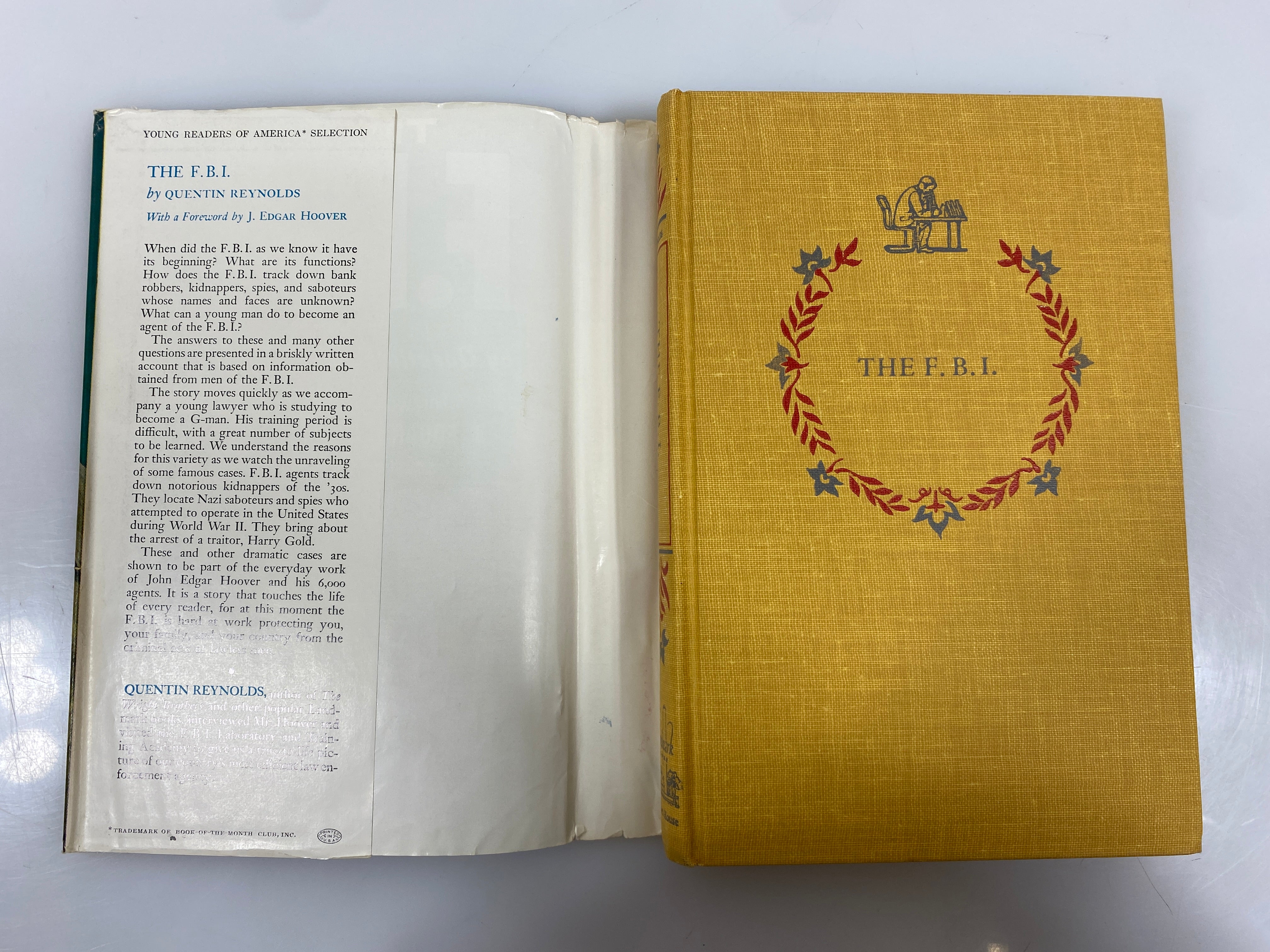The FBI  Reynolds Random House 1963 HCDJ