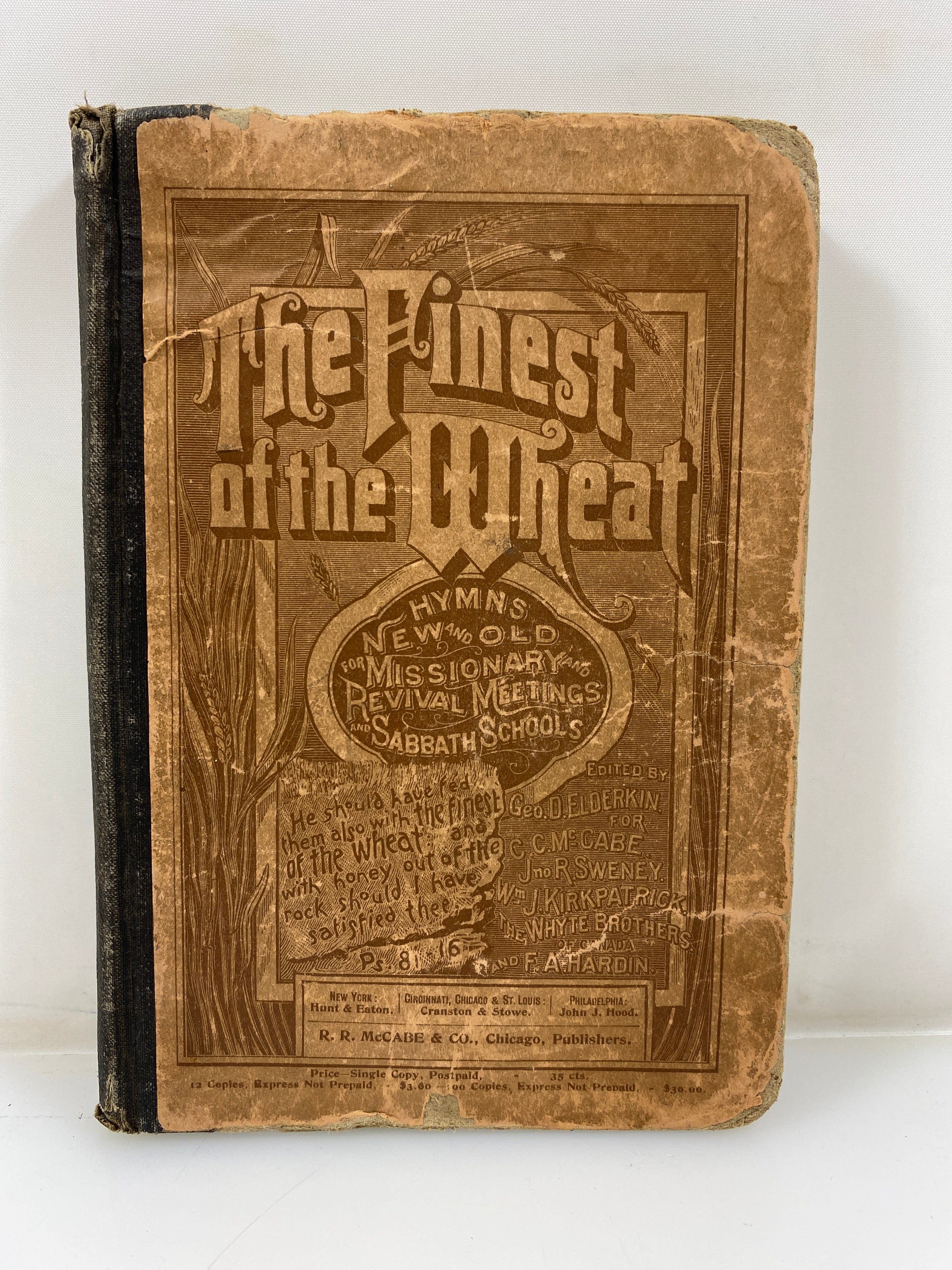 The Finest of the Wheat by Elderkin 28th Ed. 1890 HC