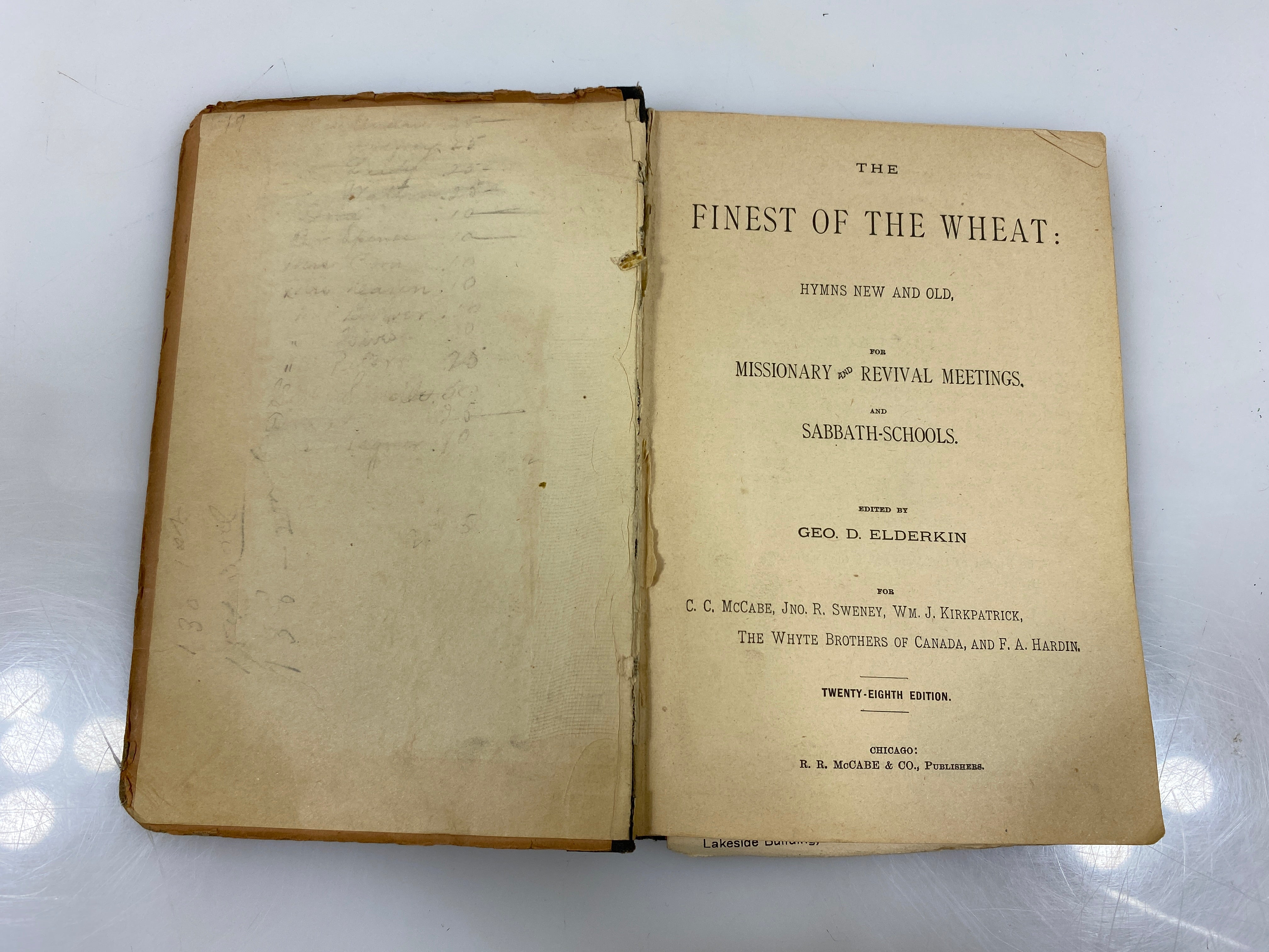The Finest of the Wheat by Elderkin 28th Ed. 1890 HC