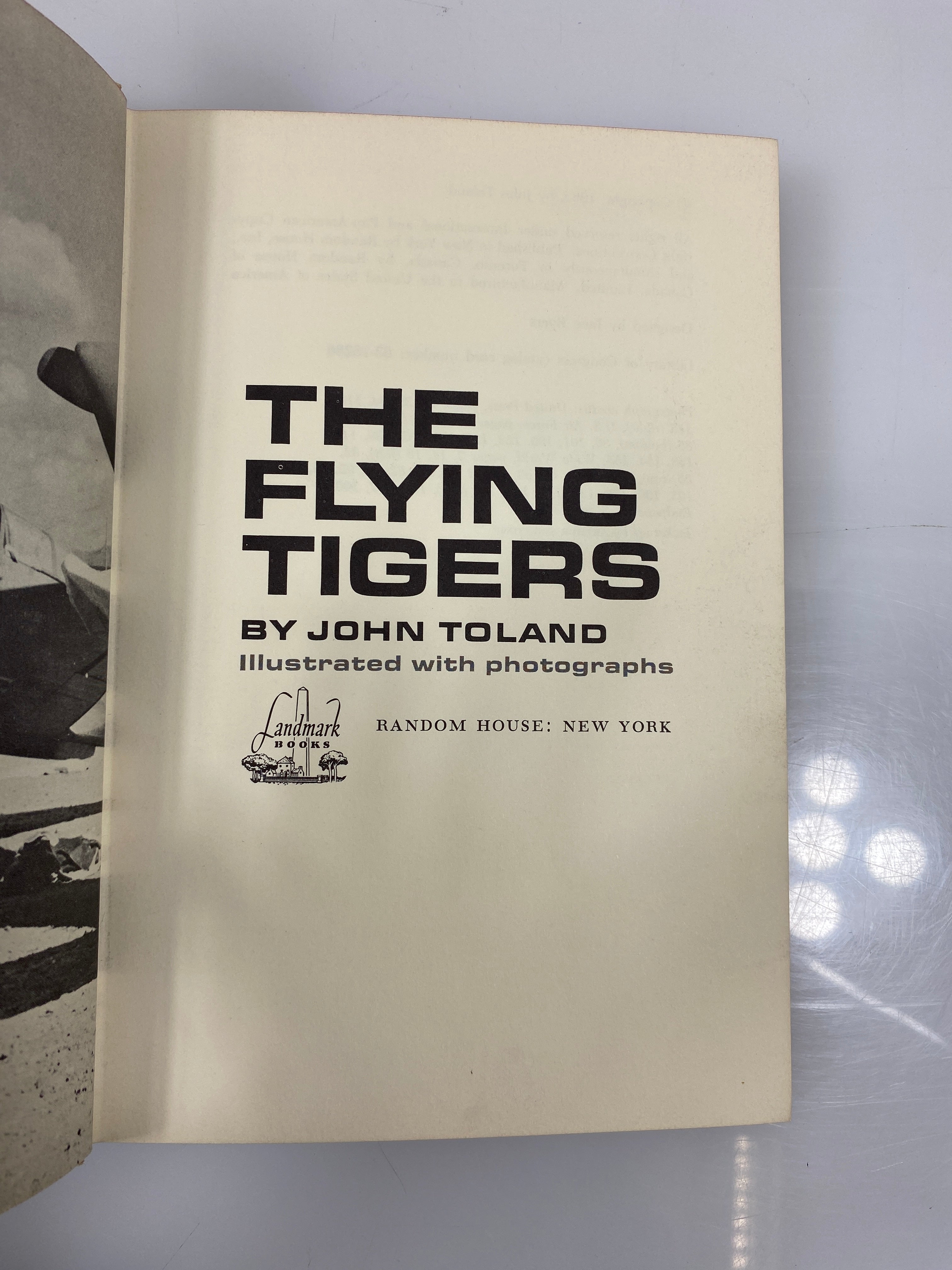 The Flying Tigers John Toland Random House 1963 HC