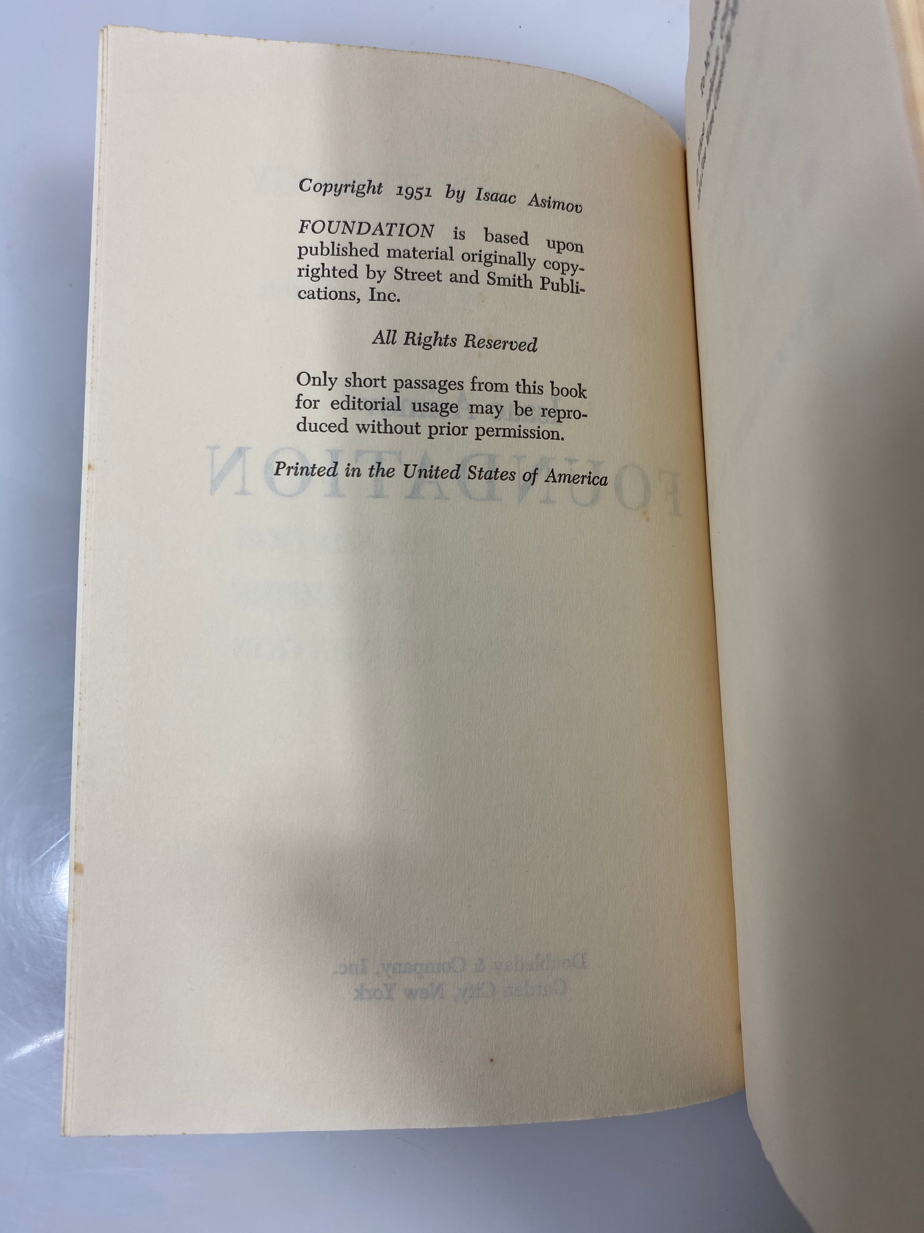 The Foundation Trilogy by Isaac Asimov 1951 HCDJ