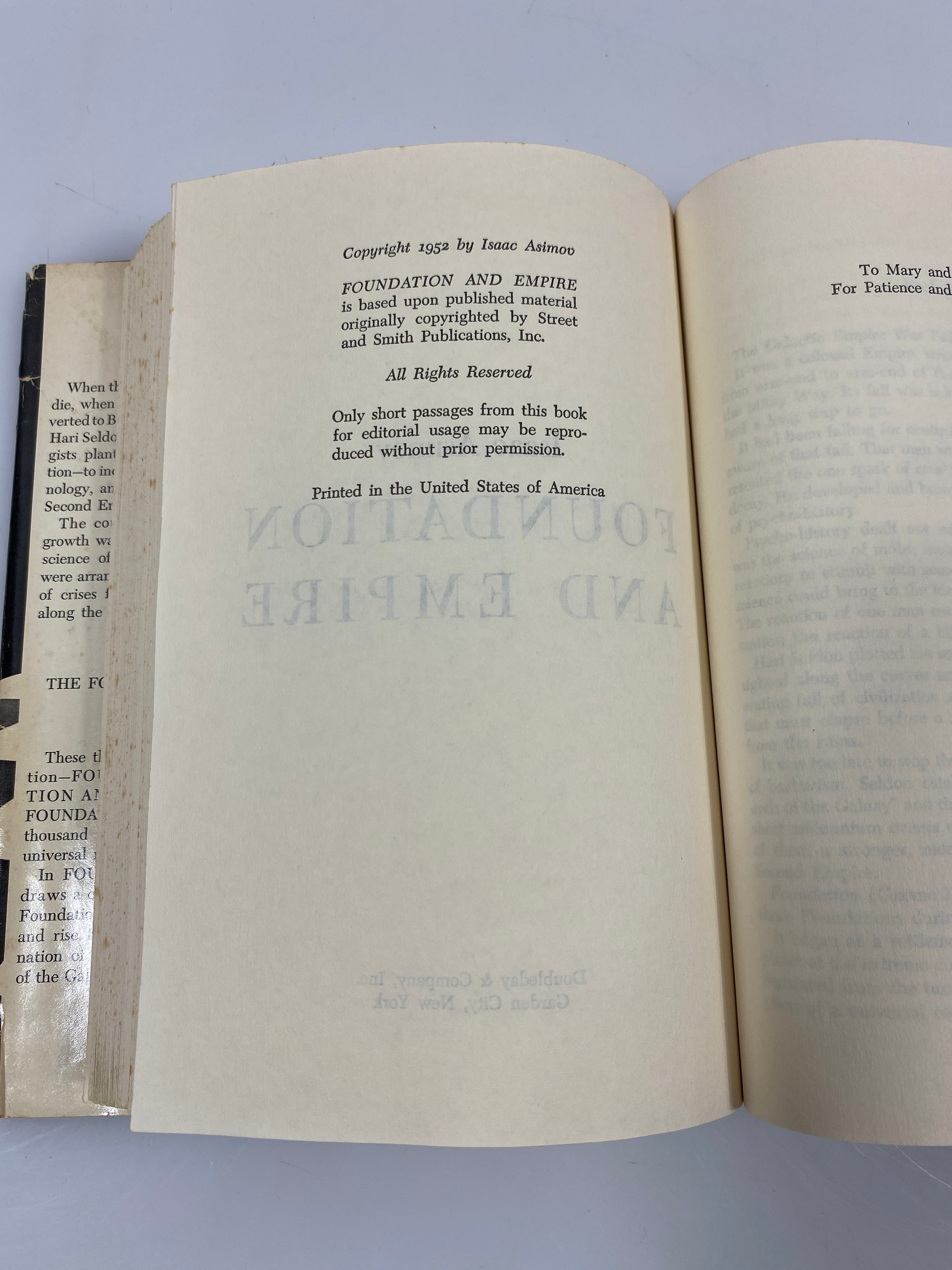 The Foundation Trilogy by Isaac Asimov 1951 HCDJ