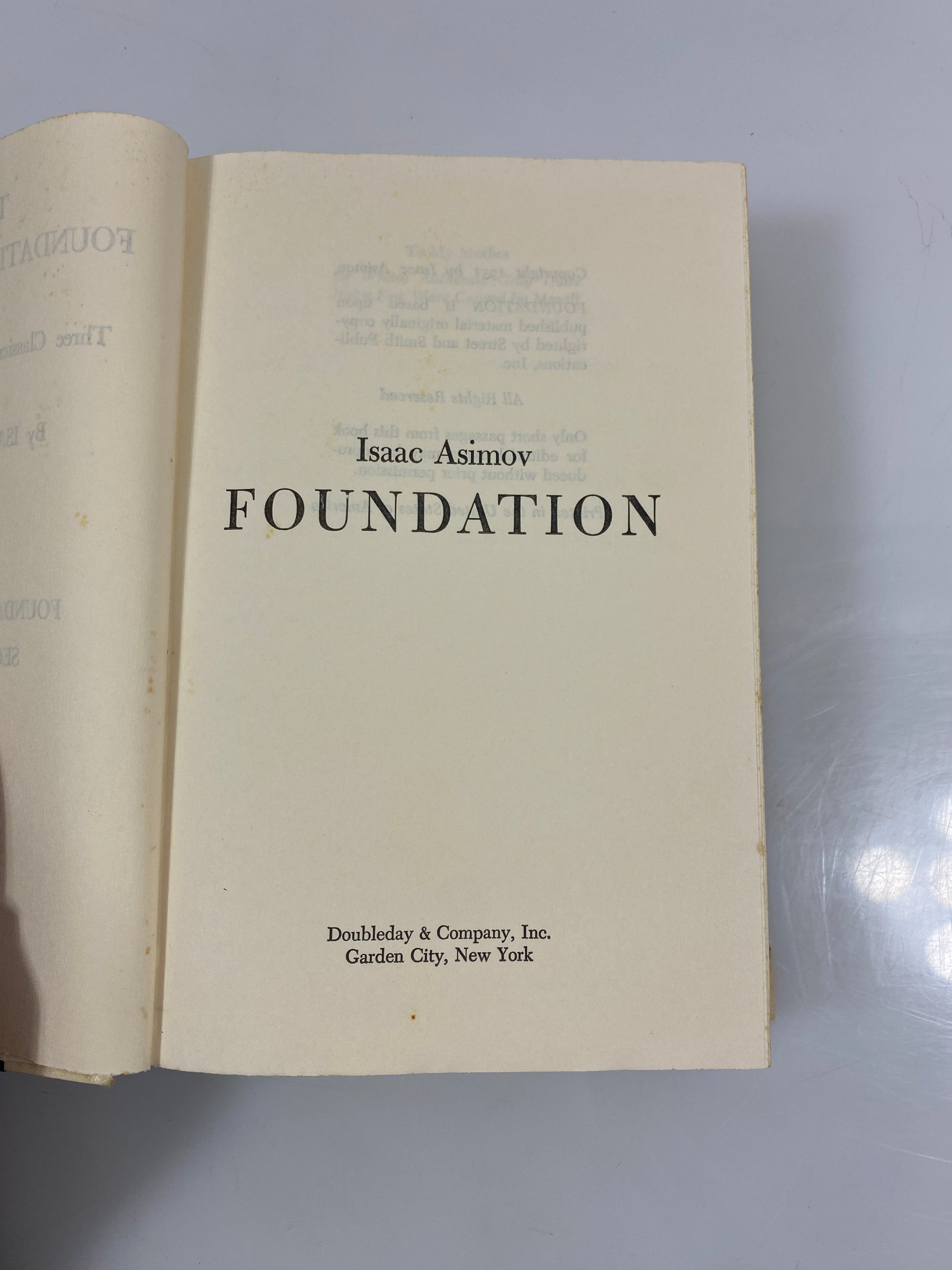 The Foundation Trilogy by Isaac Asimov 1951 HCDJ