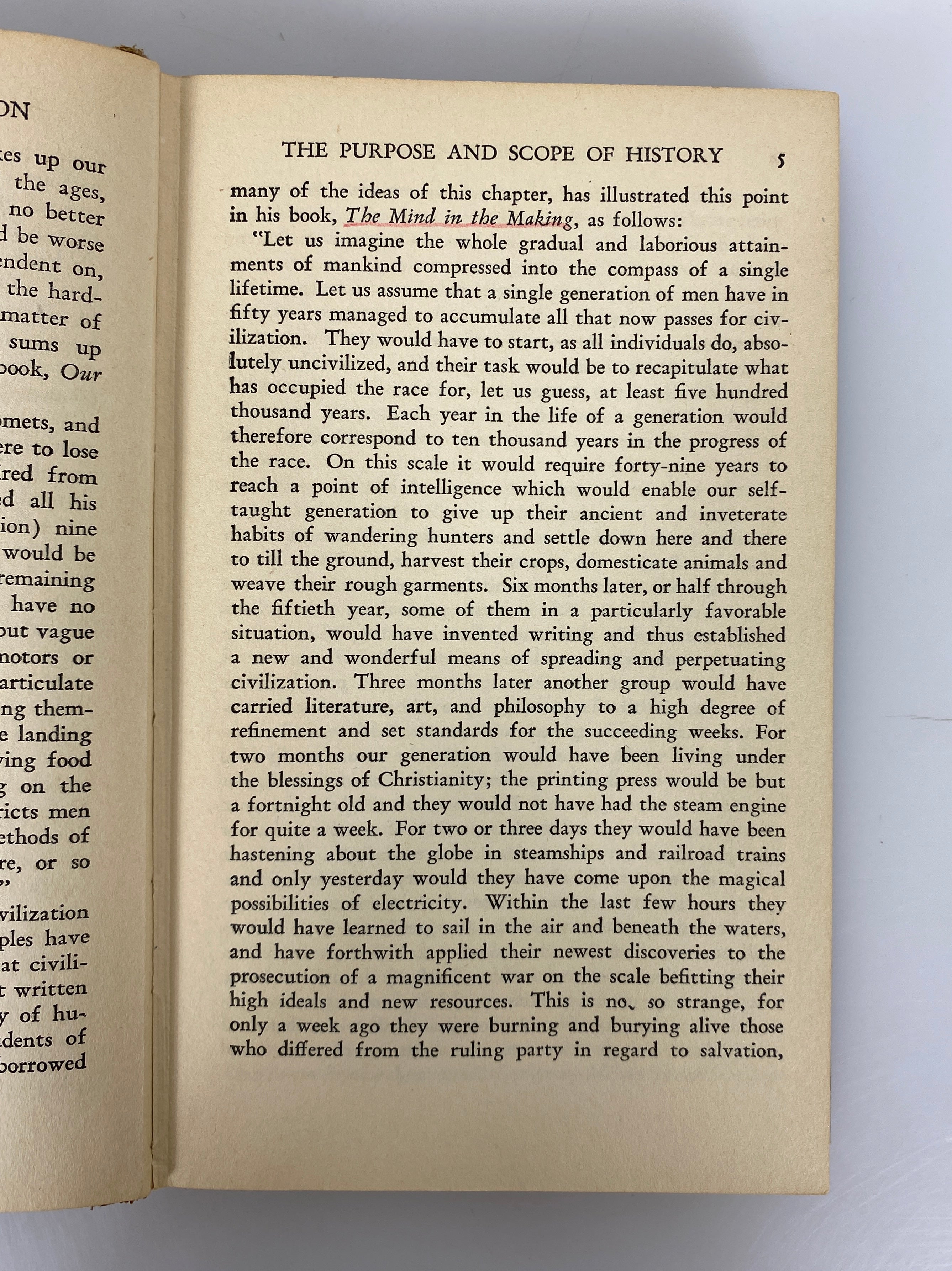 The Foundations of Modern Civilization by Thomas/Hamm 1927 Signed HC
