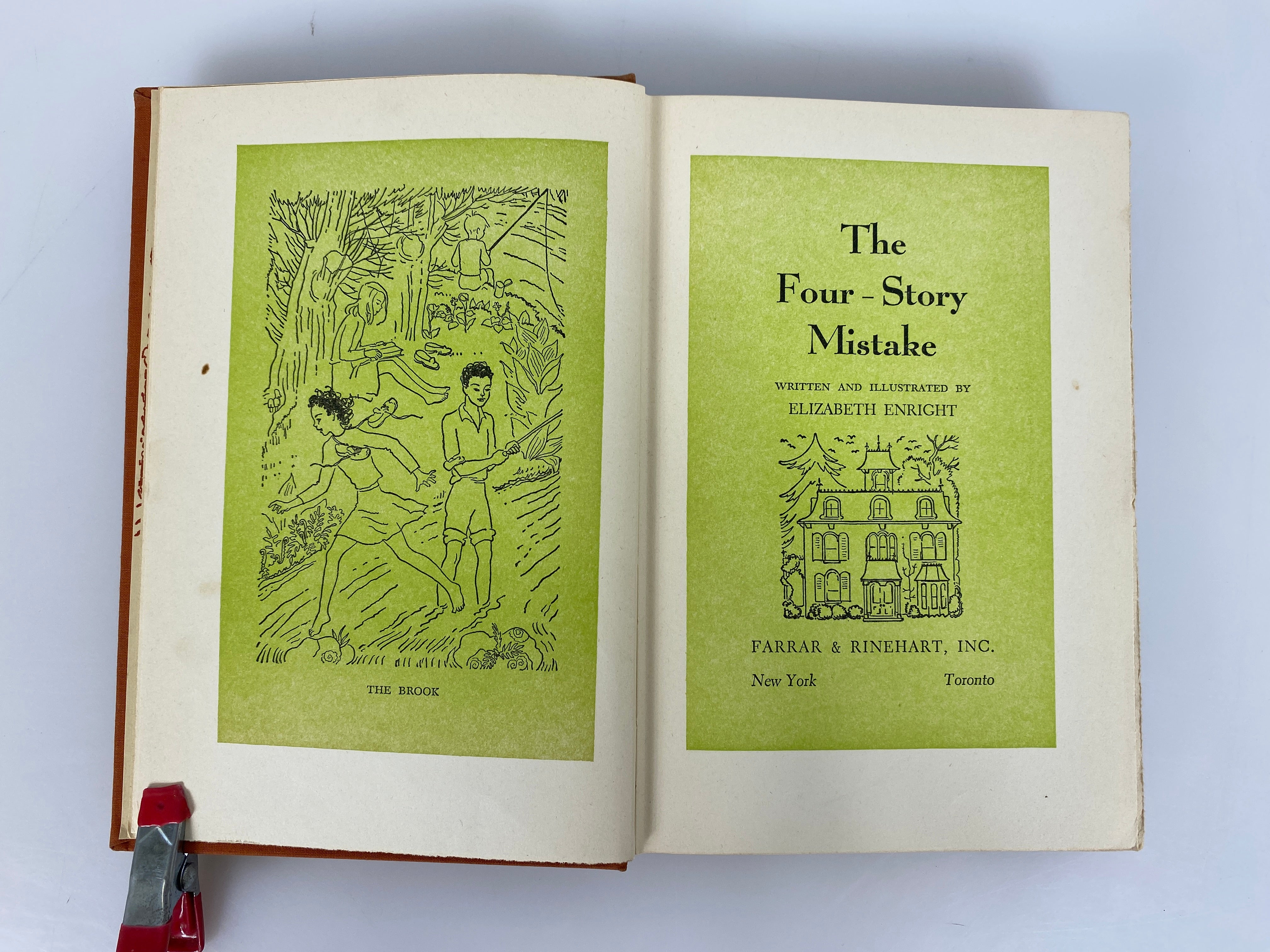 The Four-Story Mistake by Elizabeth Enright 1942 First Edition Vintage HC