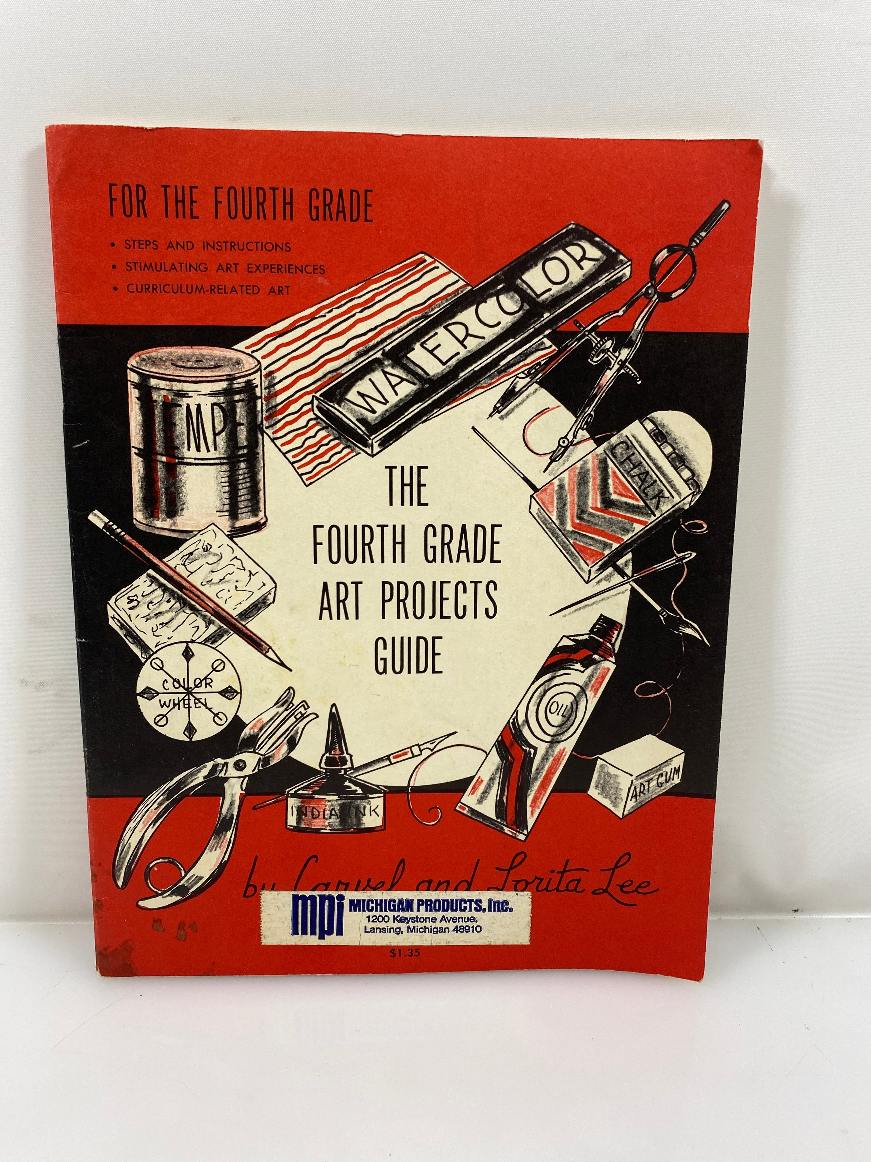 The Fourth Grade Art Projects Guide by Lee/Lee 1966 SC