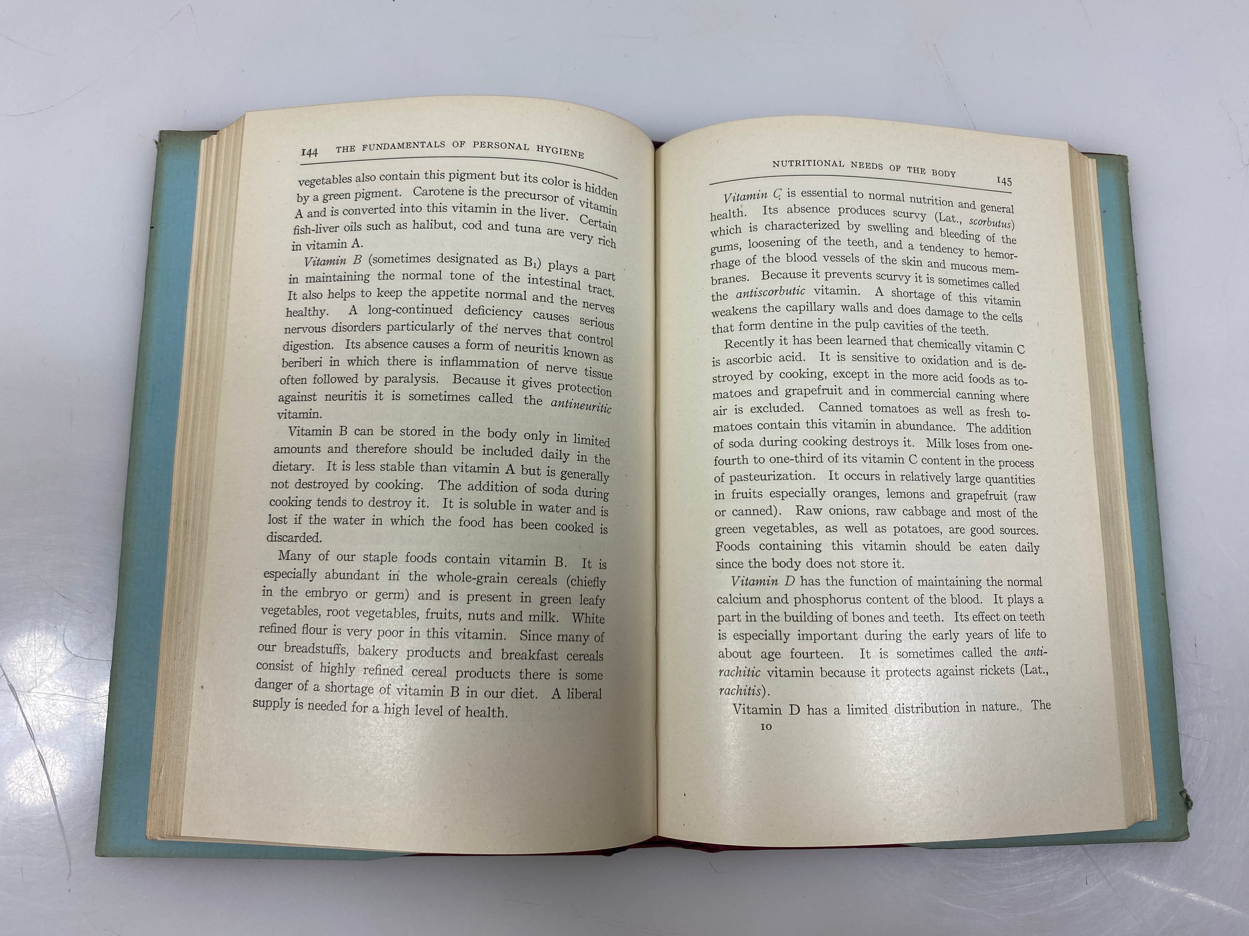 The Fundamentals of Personal Hygiene by Krueger Ex-Library 1937 HCDJ