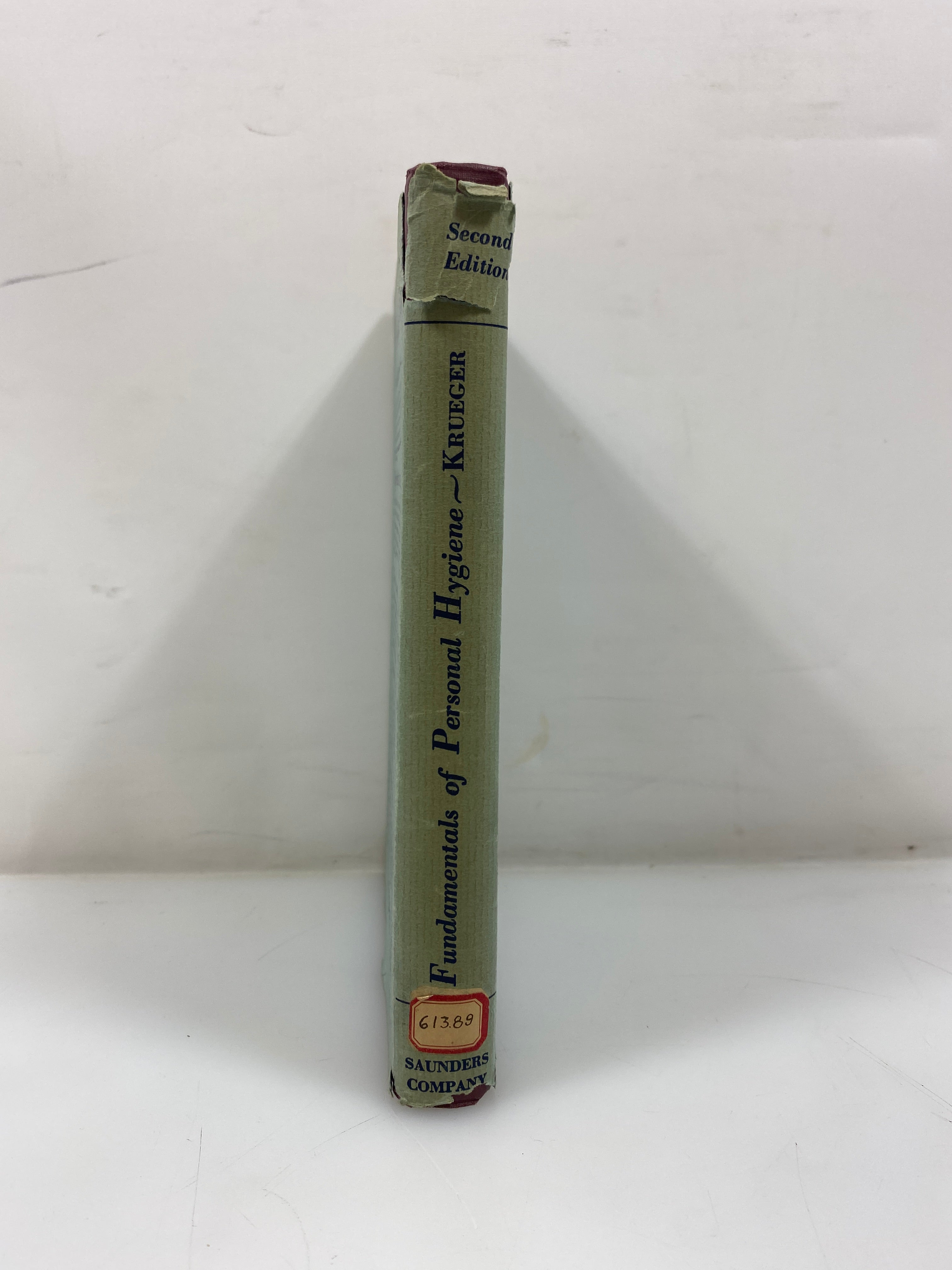 The Fundamentals of Personal Hygiene by Krueger Ex-Library 1937 HCDJ