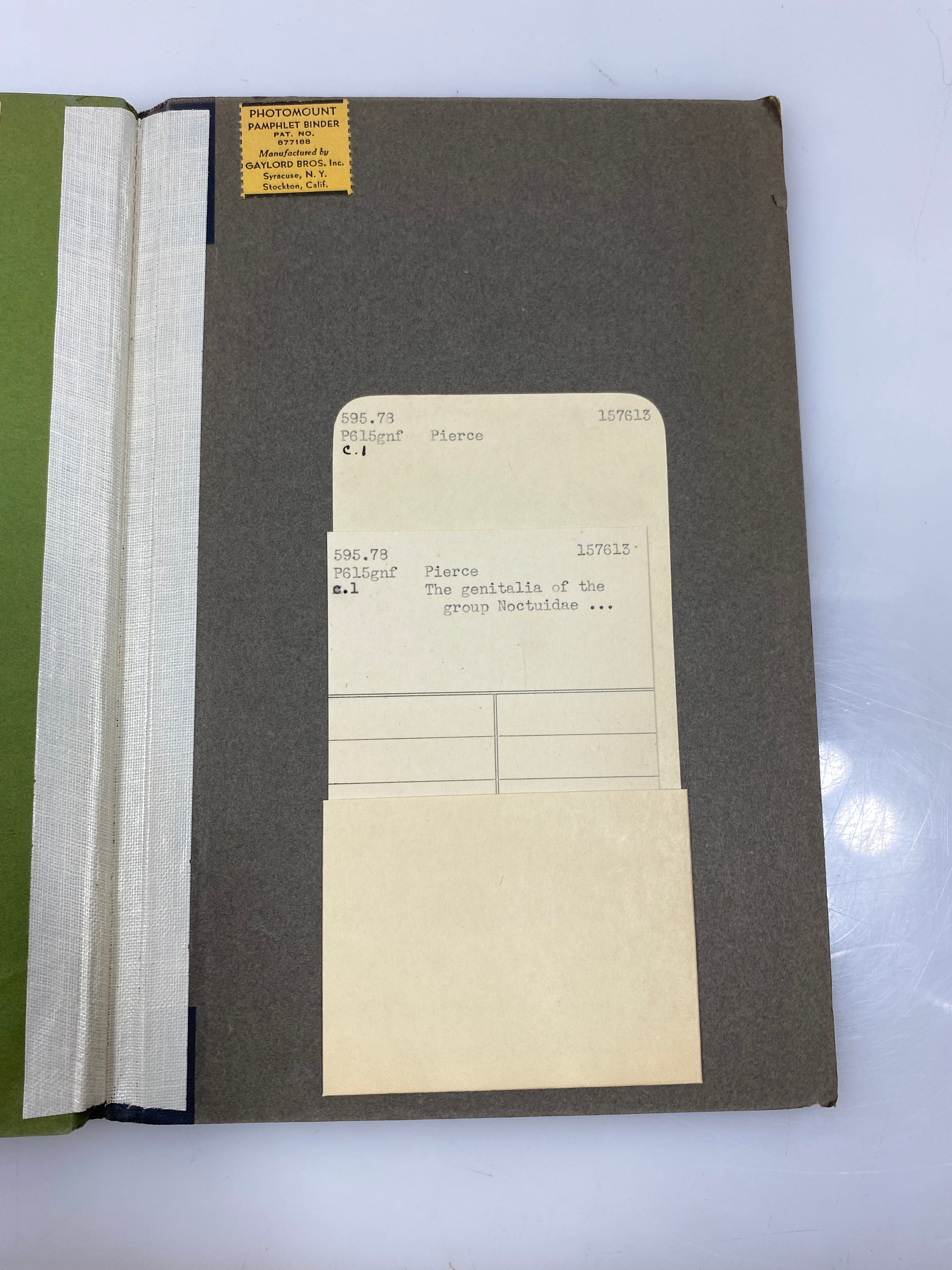 The Genitalia of the Group Noctuidae by Pierce Ex-library 1942 HC