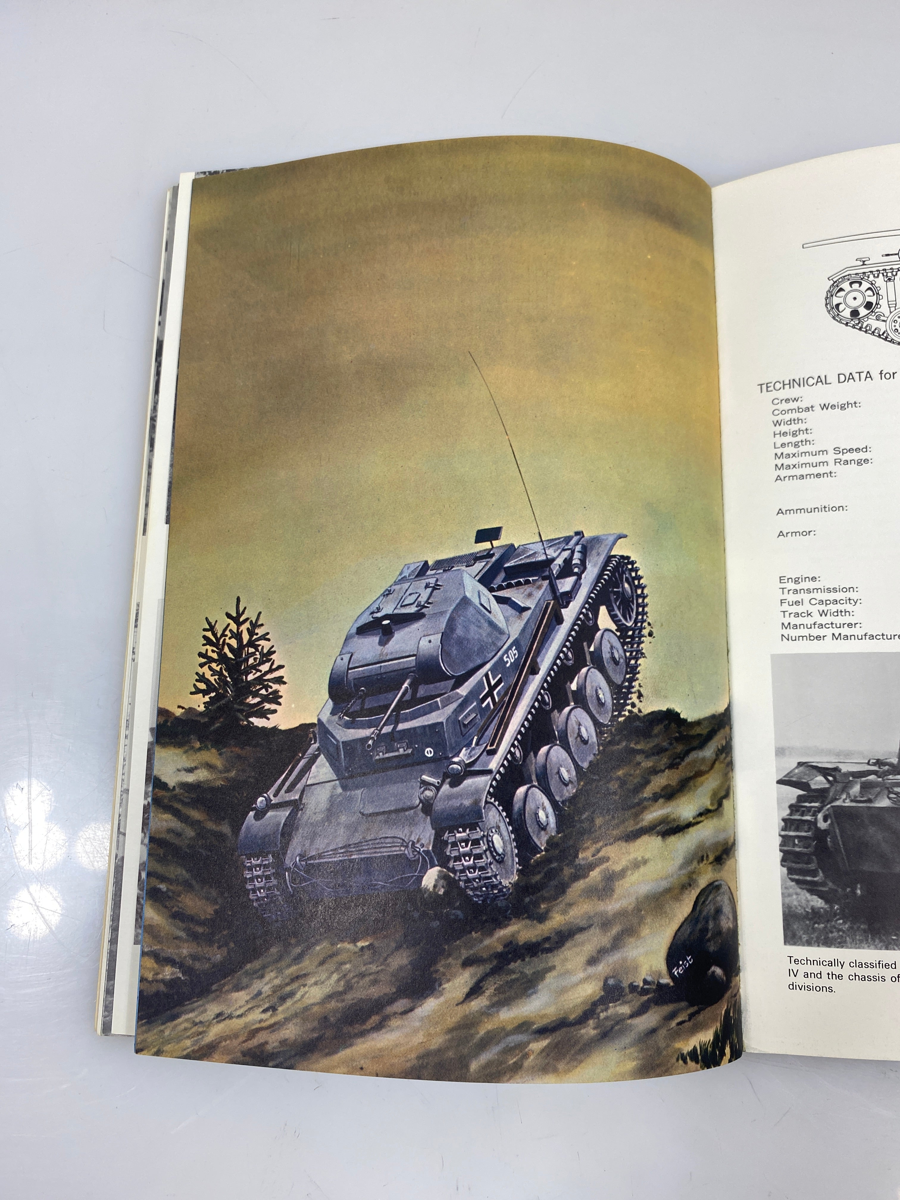 The German Panzers from MarkI to MarkV "Panther" by Feist 1966 SC
