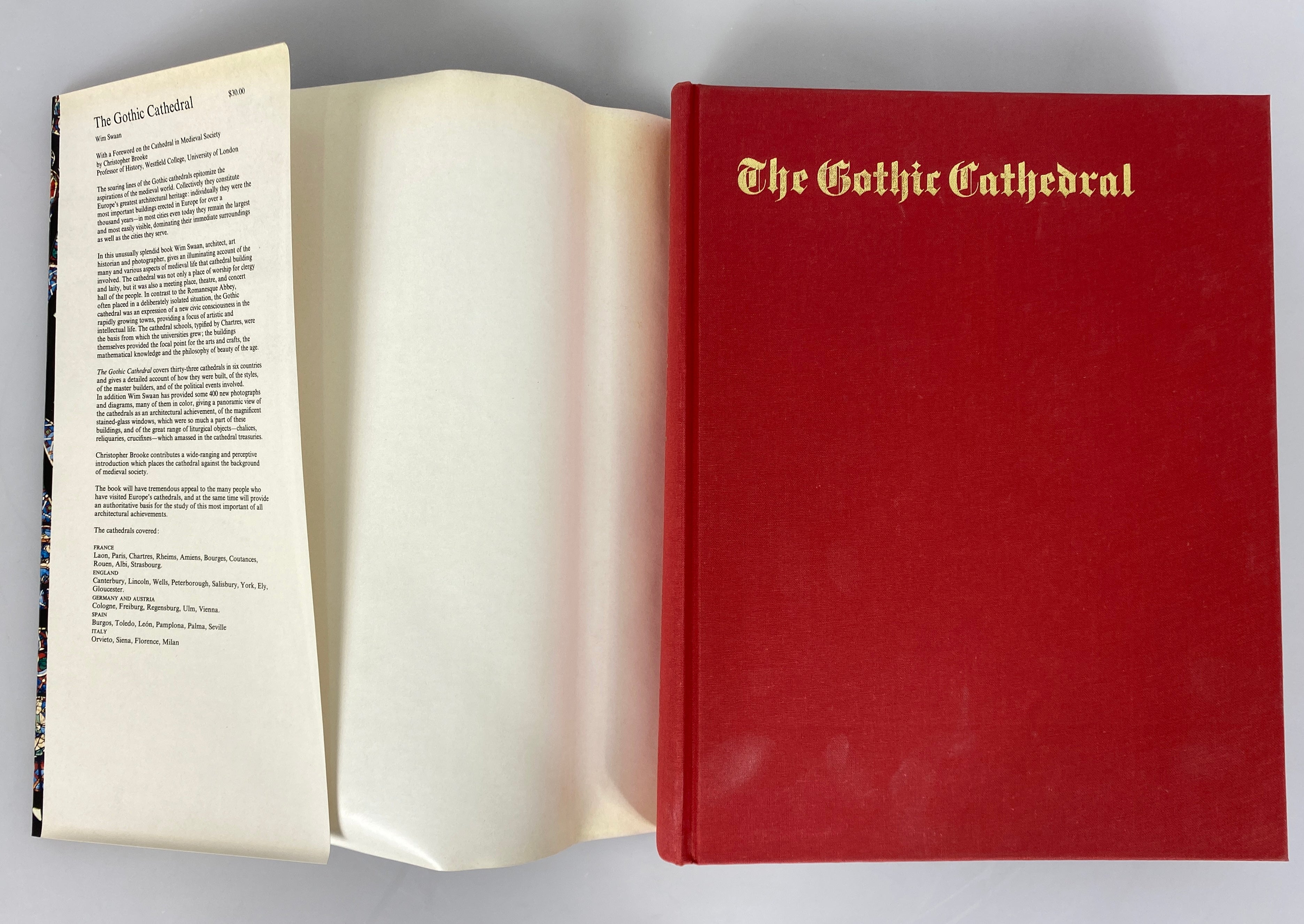 The Gothic Cathedral by Wim Swaan 1969 Vintage HC DJ