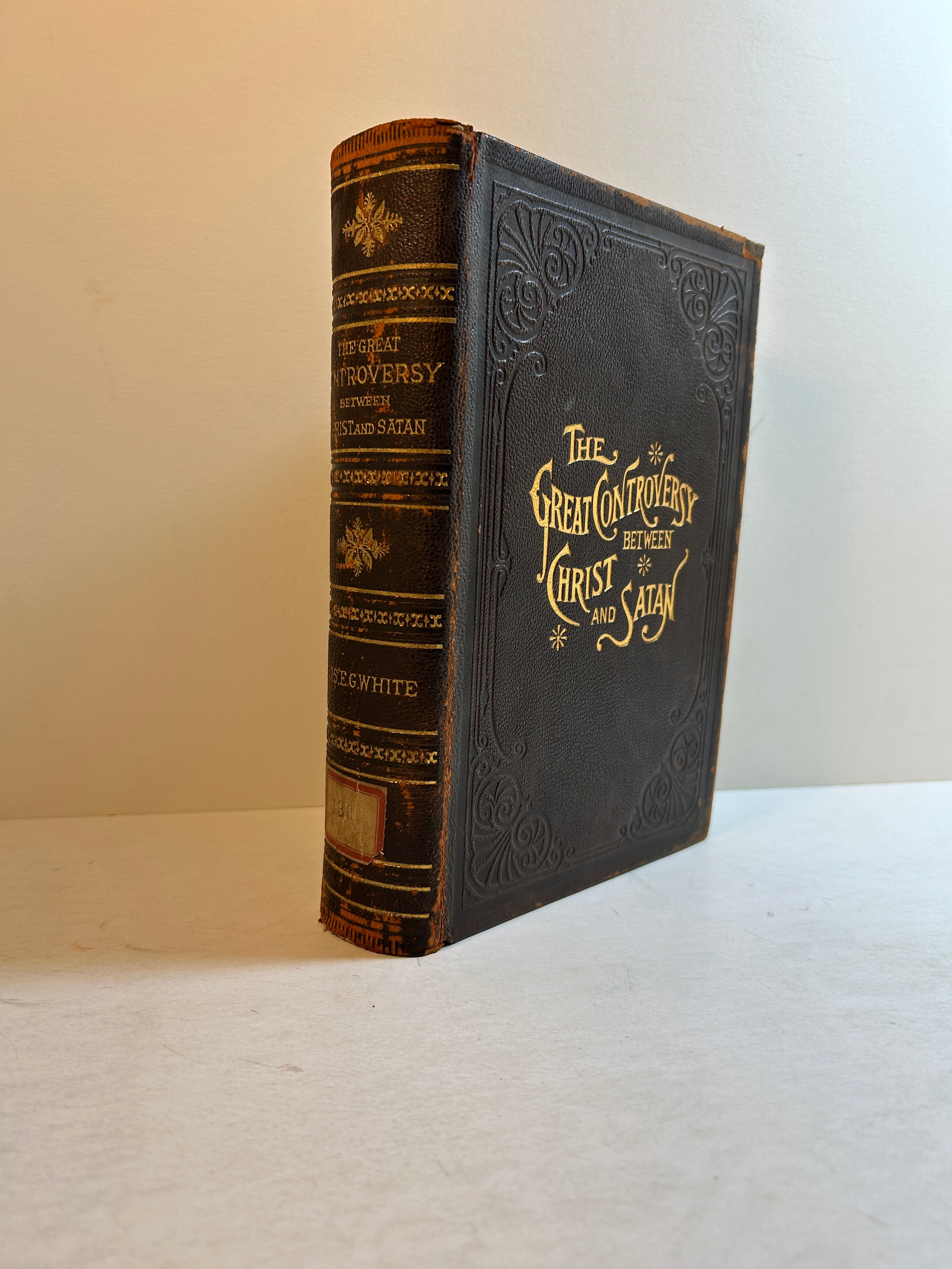 The Great Controversy Between Christ and Satan Pacific Press 1907 Leatherbound HC