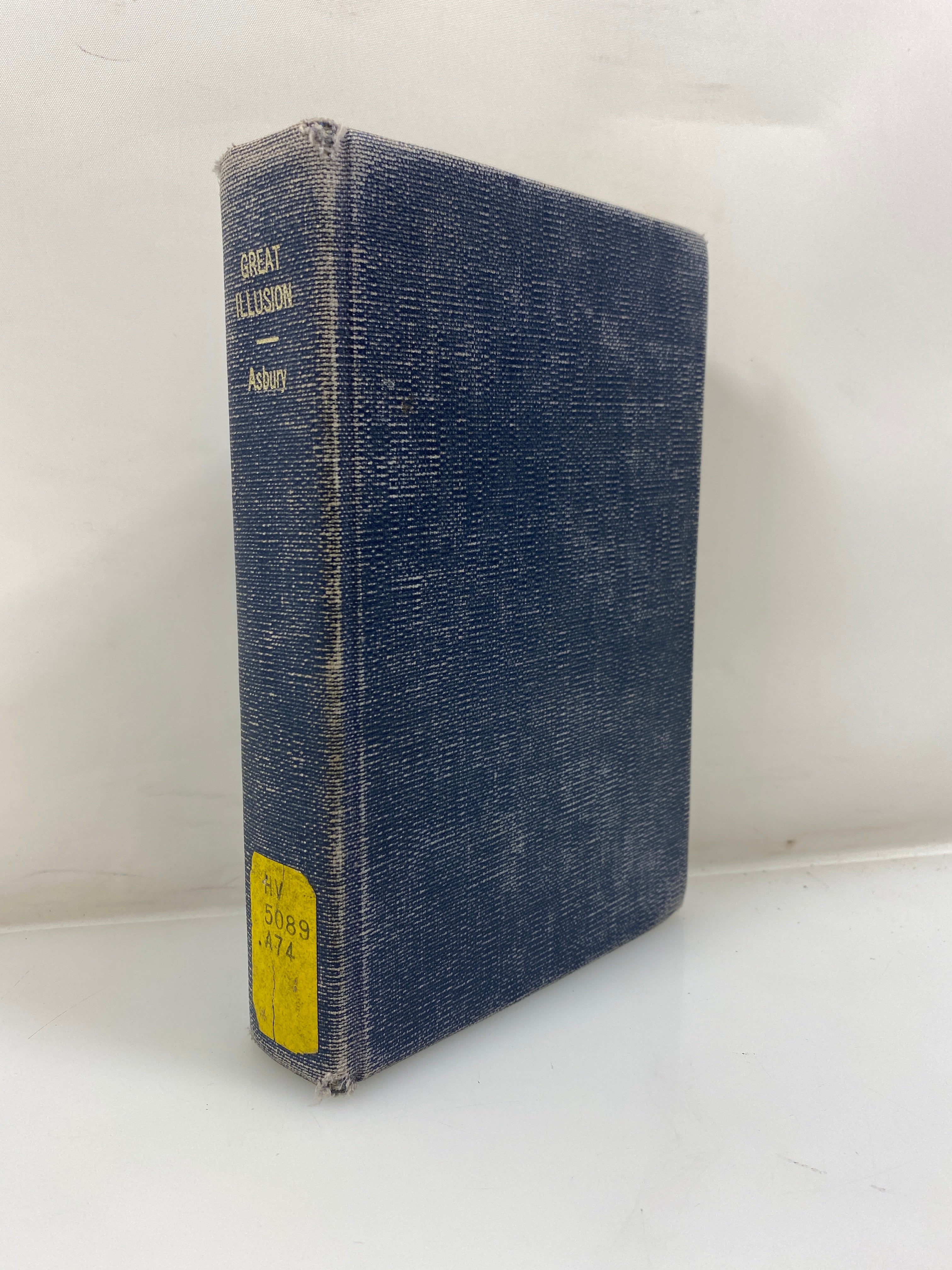 The Great Illusion by Herbert Asbury Ex-library 1950 HC