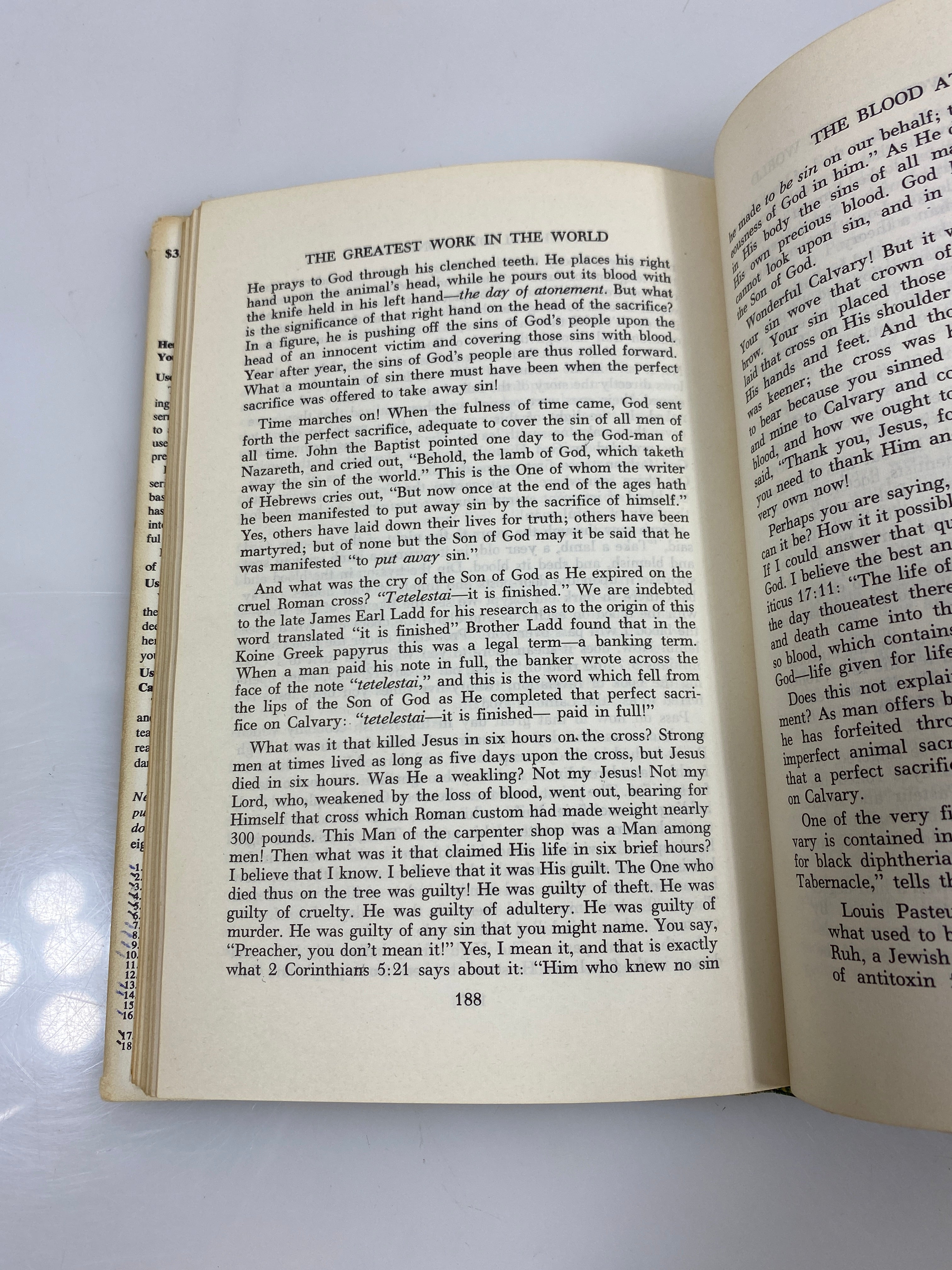 The Greatest Work in the World by White Bible Study Textbook 1961 HCDJ
