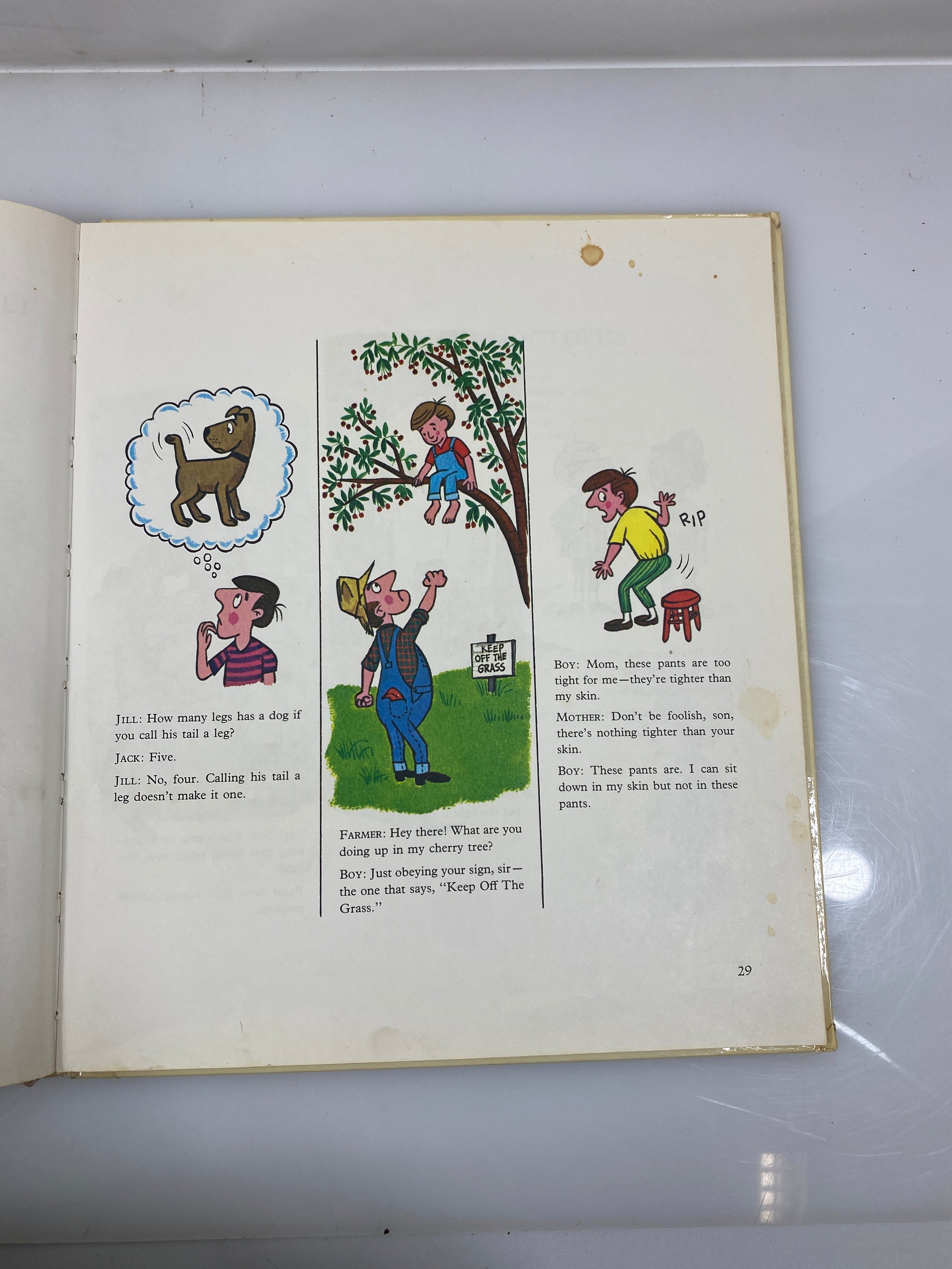 The Grin and Giggle Book by Pierce 1972 HC
