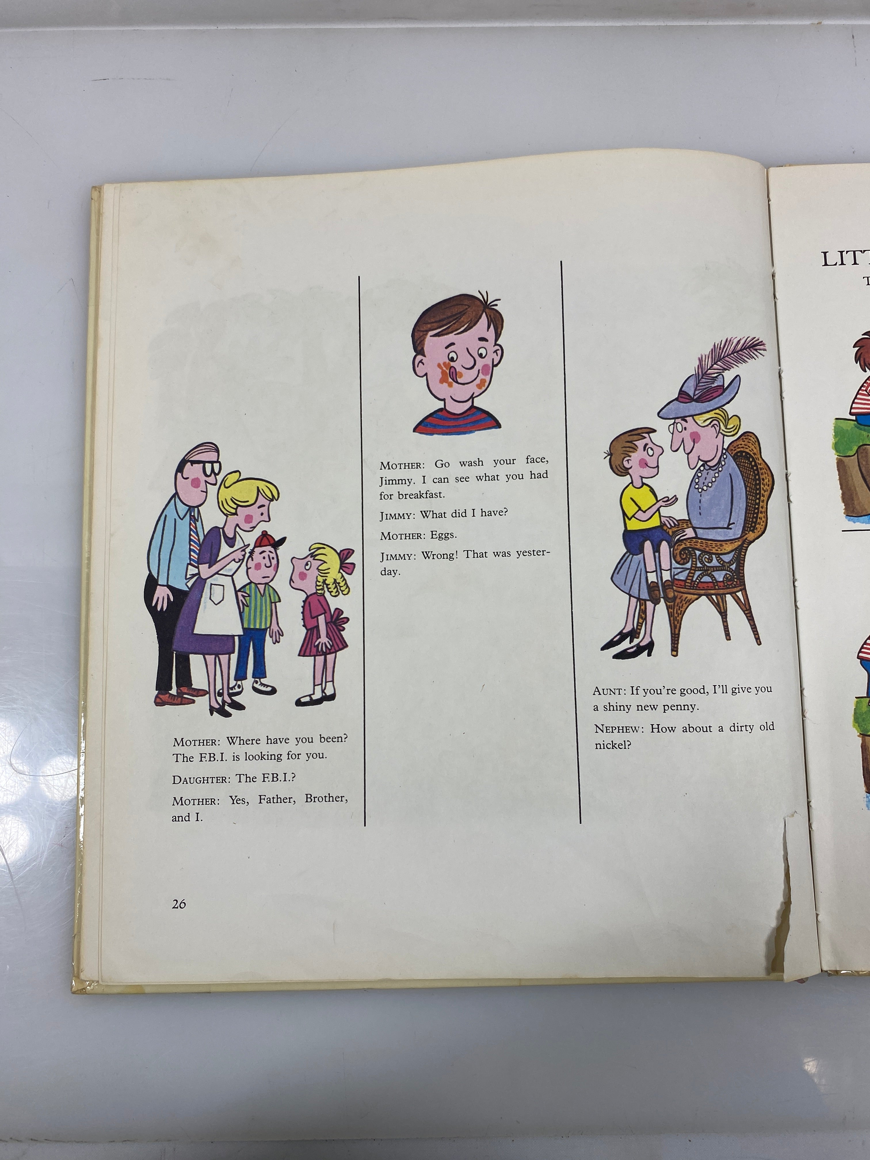 The Grin and Giggle Book by Pierce 1972 HC