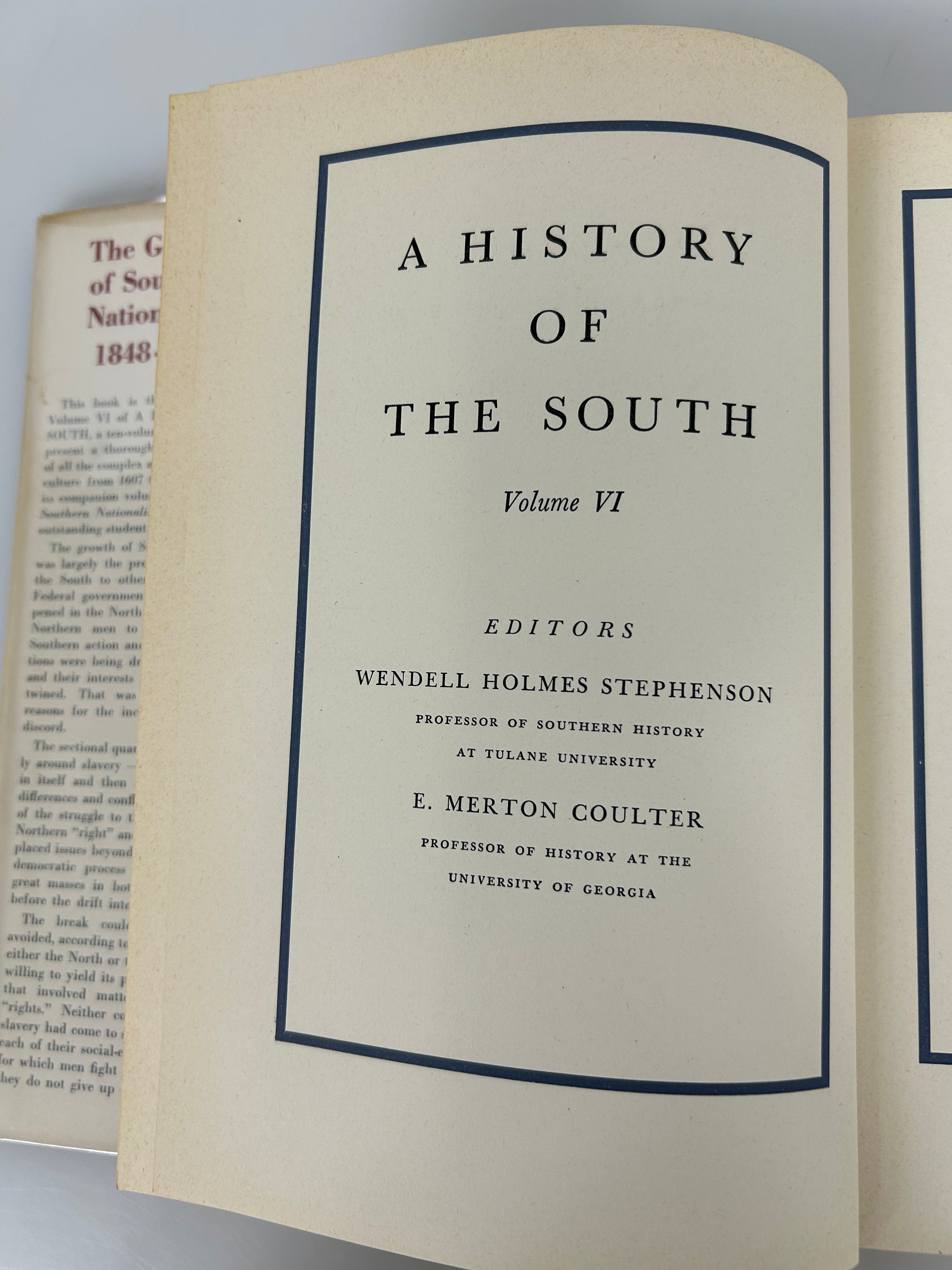 The Growth of Southern Nationalism 1848-1861 by Avery Craven 1953 HCDJ
