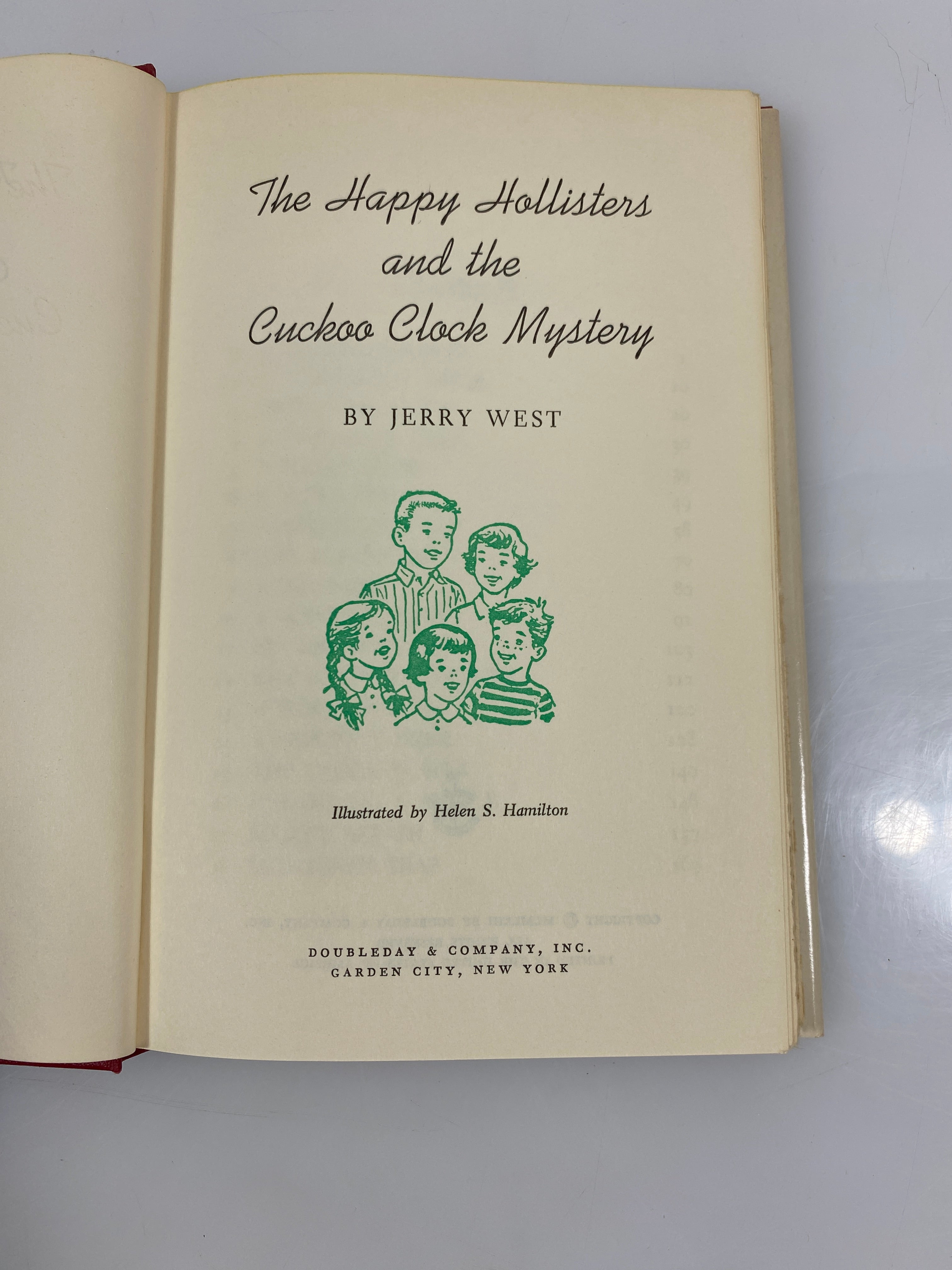 The Happy Hollisters & the Cuckoo Clock Mystery by West 1963 HCDJ
